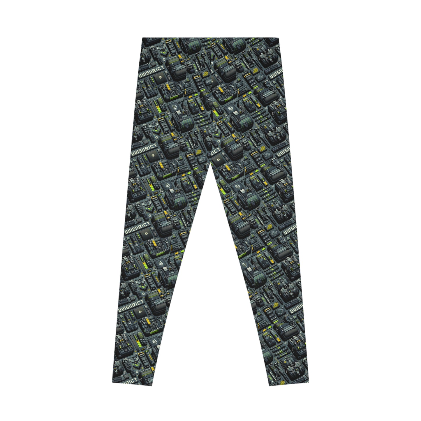 Tech Utility Streetwear Futuristic Tech-Forward Stretch Leggings - 8404 Design-47