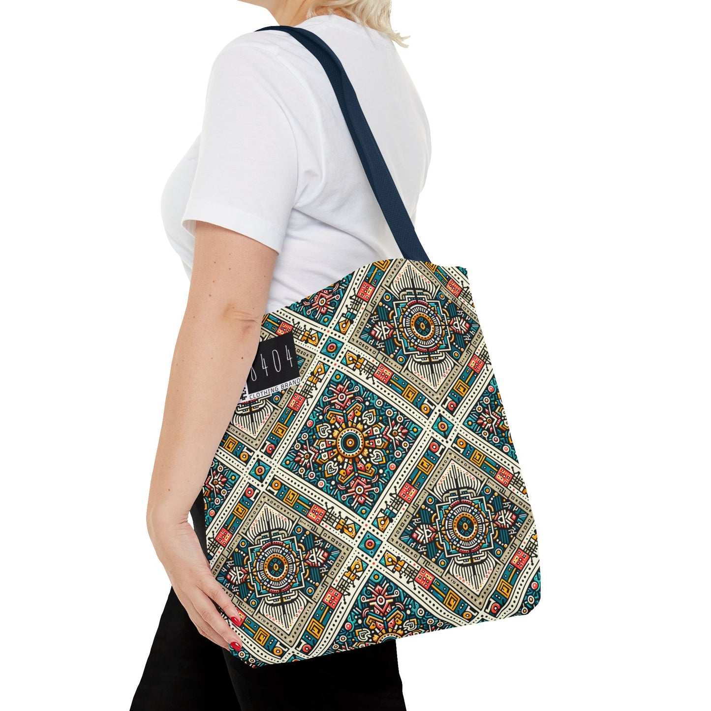 Cultural Fusion Tech Blend of Cultural Heritage With Tech-Inspired Elements Tote Bag - 8404 Design-64
