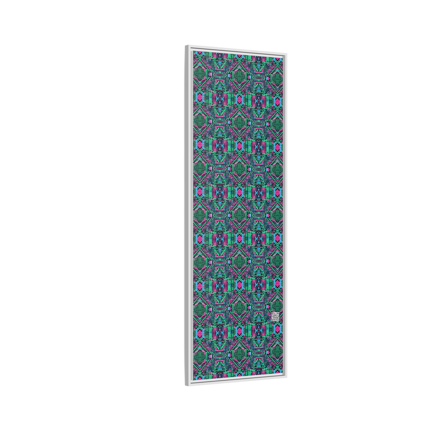 Digital Glitch Vibes Tech-Inspired Streetwear Matte Canvas, Framed (multi-Color) - 8404 Design-71 B