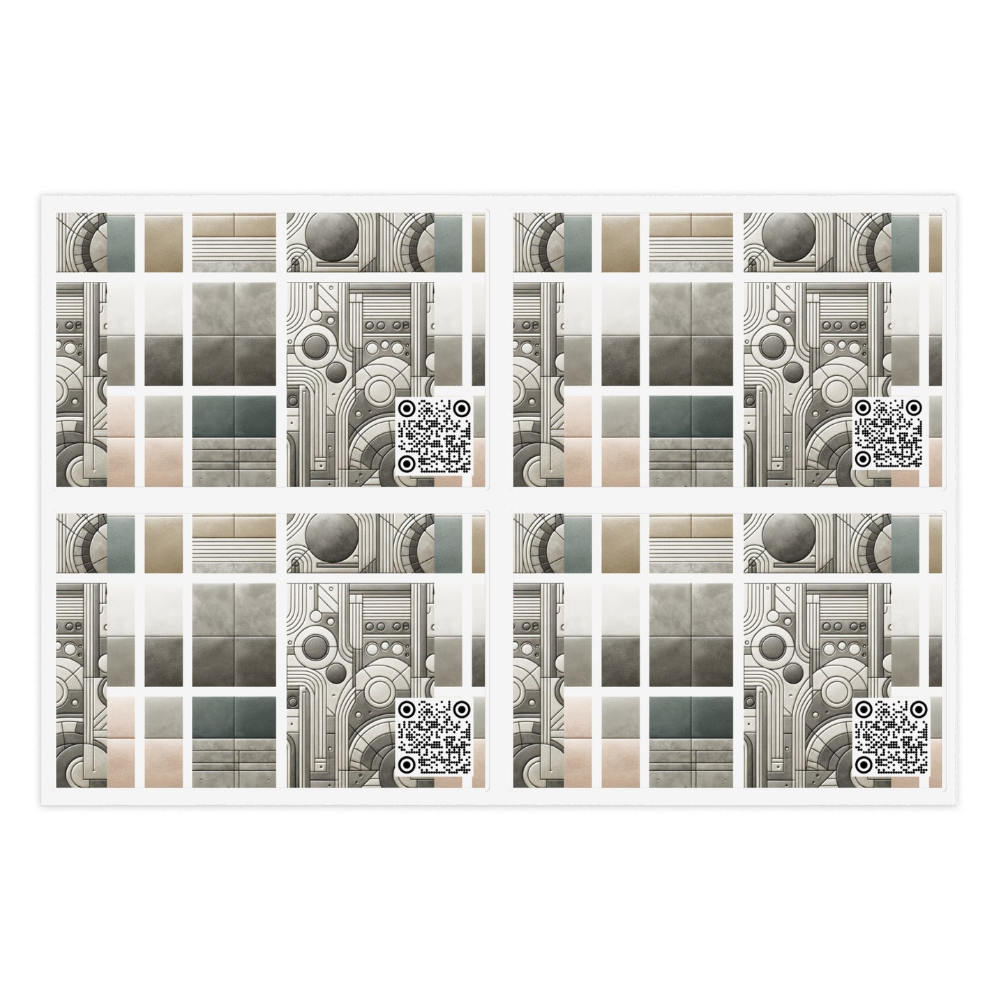 Tech Utility Chic Tech-Forward Minimalist Sticker Sheets - 8404 Design-59