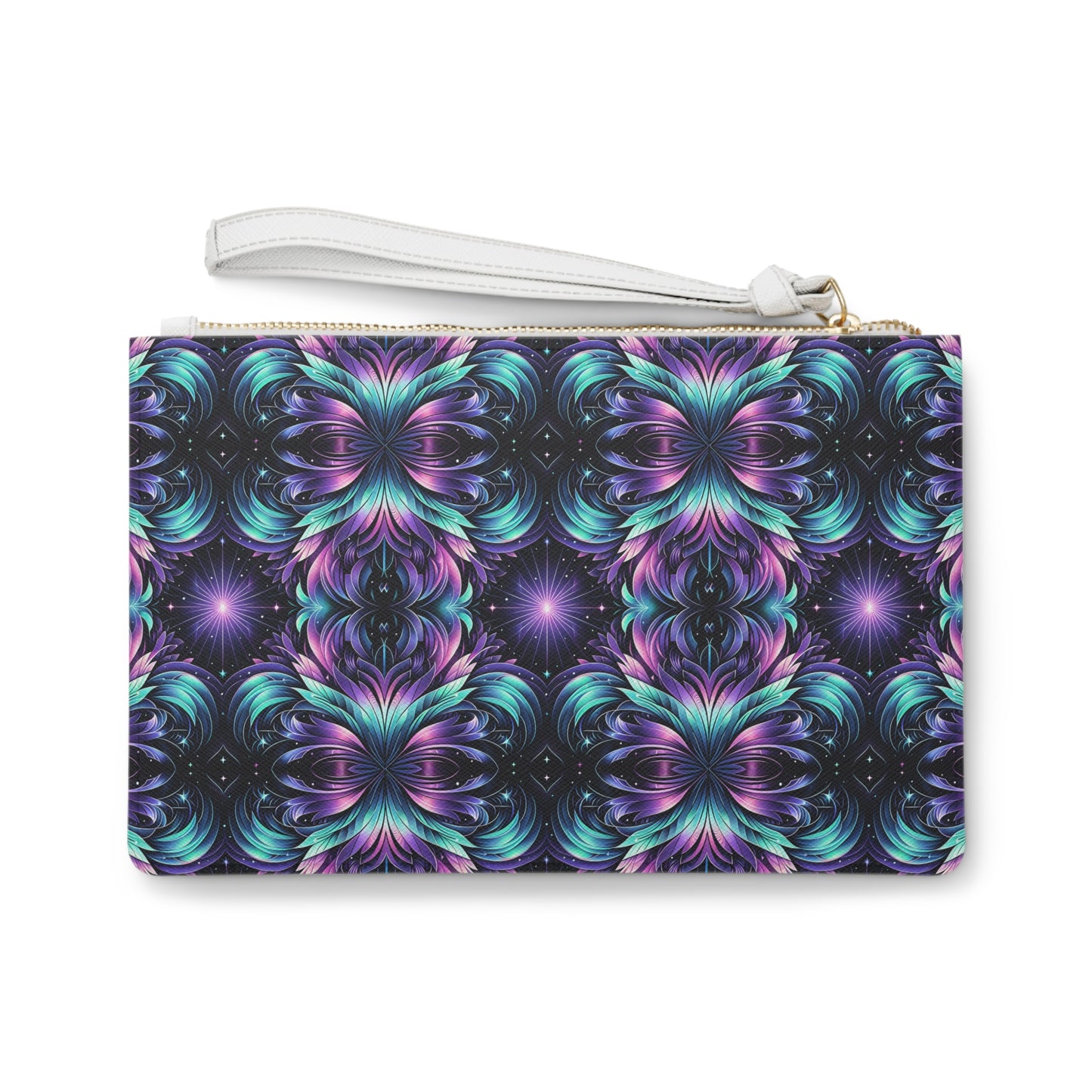 Iridescent Dream Futuristic Tech Clutch Bag - 8404 Design-60