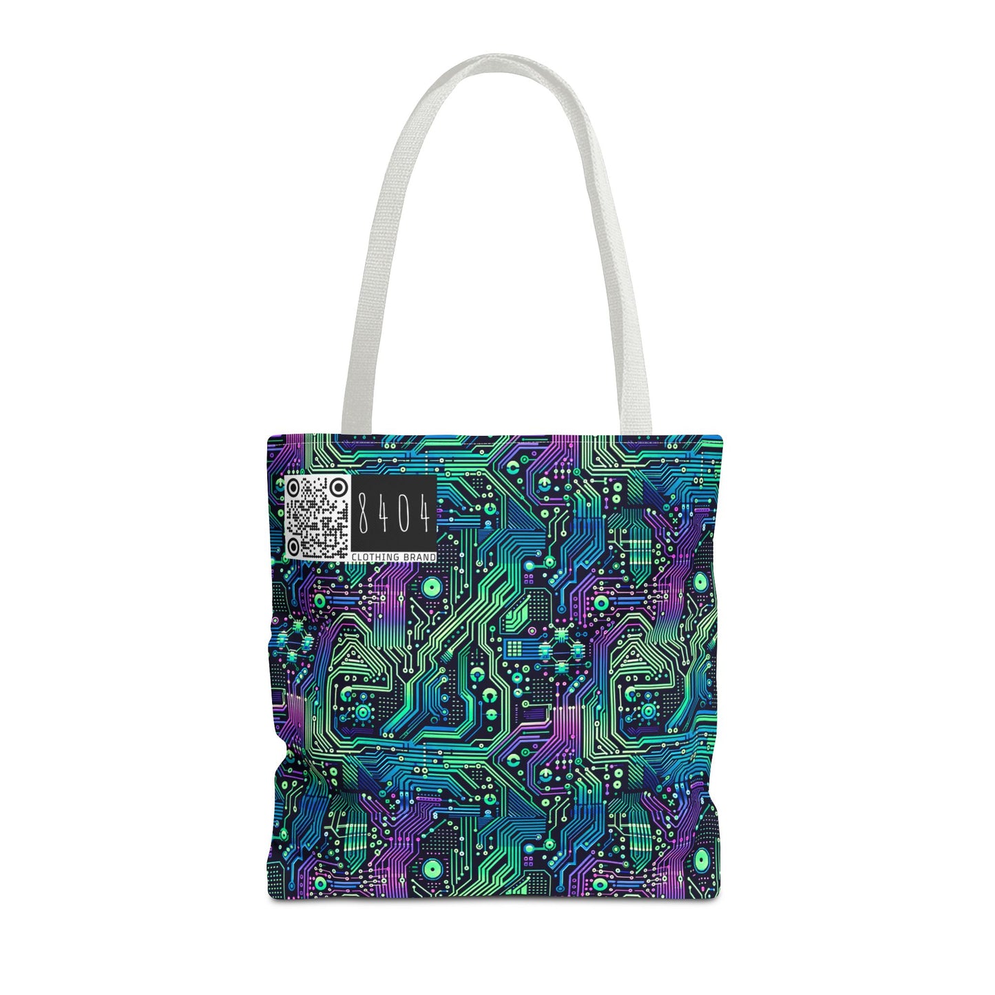 Tech-Infused Neon Tech-Forward Streetwear Tote Bag - 8404 Design-66