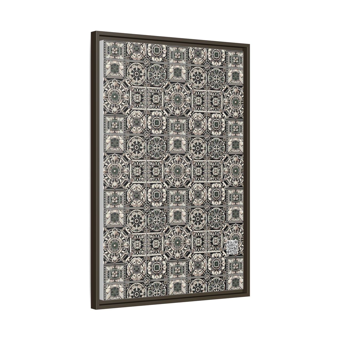 Cyber Garden Party Tech Garden Extravaganza Matte Canvas, Framed (multi-Color) - 8404 Design-45 A
