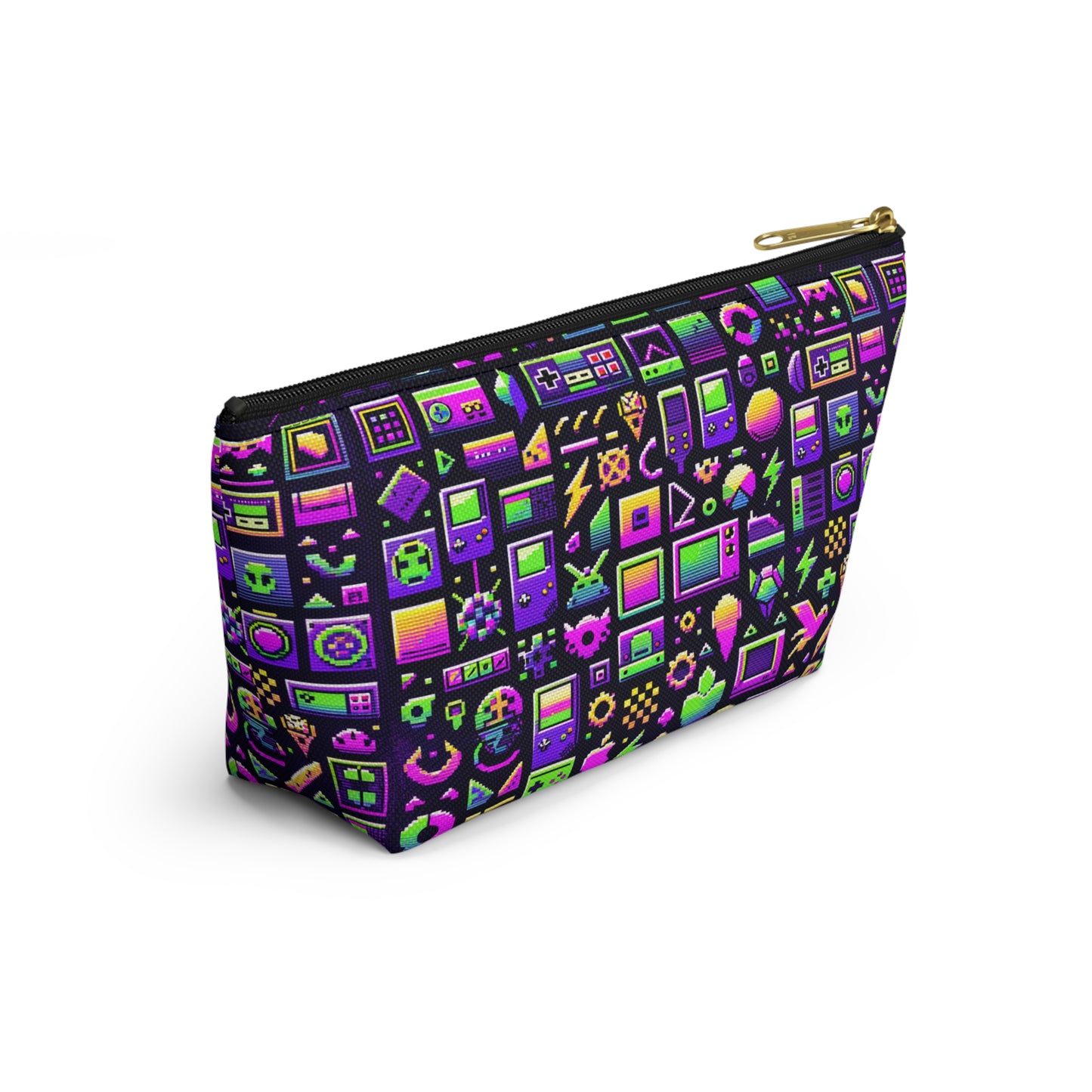 Digital Nostalgia Remix Modern Vintage Fusion Accessory Pouch W T-Bottom - 8404 Design-49