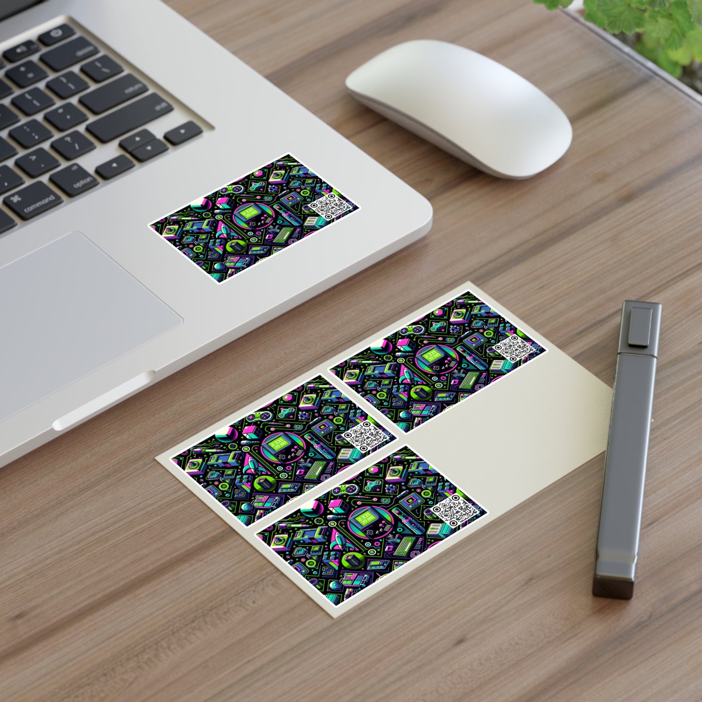 Retro Tech Graphics Tech-Inspired Nostalgia Sticker Sheets - 8404 Design-48