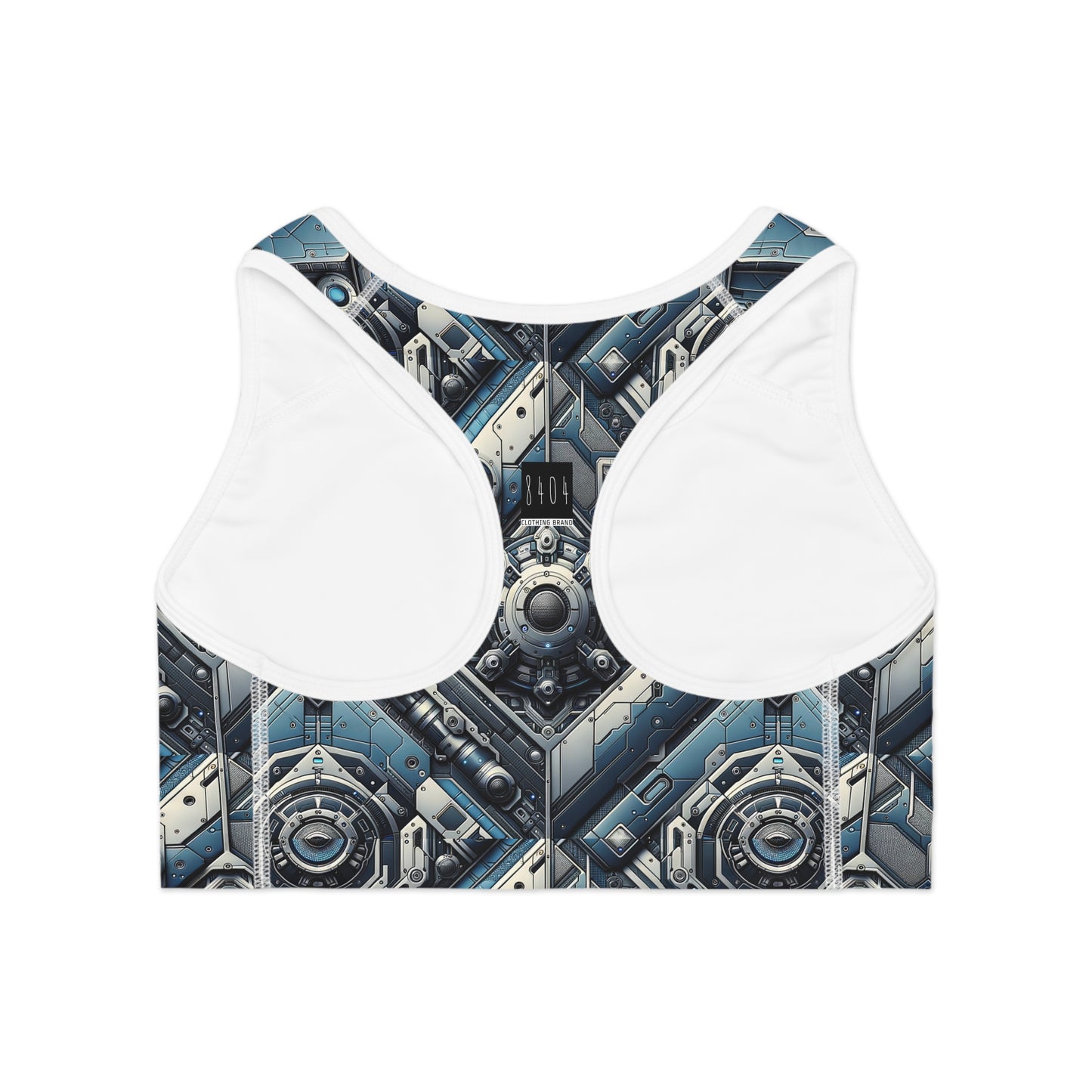 Tech Utility Fusion Tech-Forward Utility With a Futuristic Edge Sports Bra - 8404 Design-43