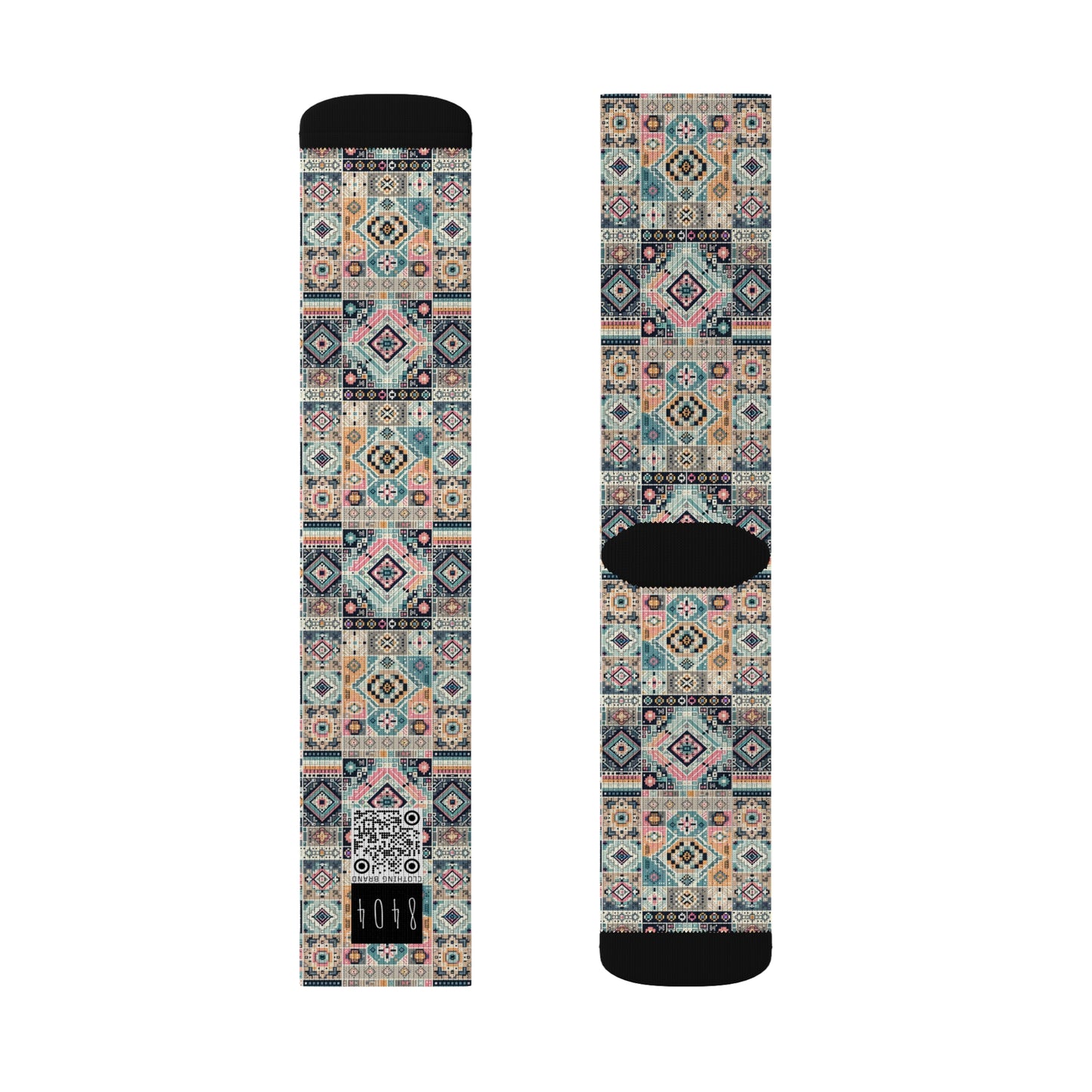Digital Artisanal Fusion Digital Artisanal Sublimation Socks - 8404 Design-55