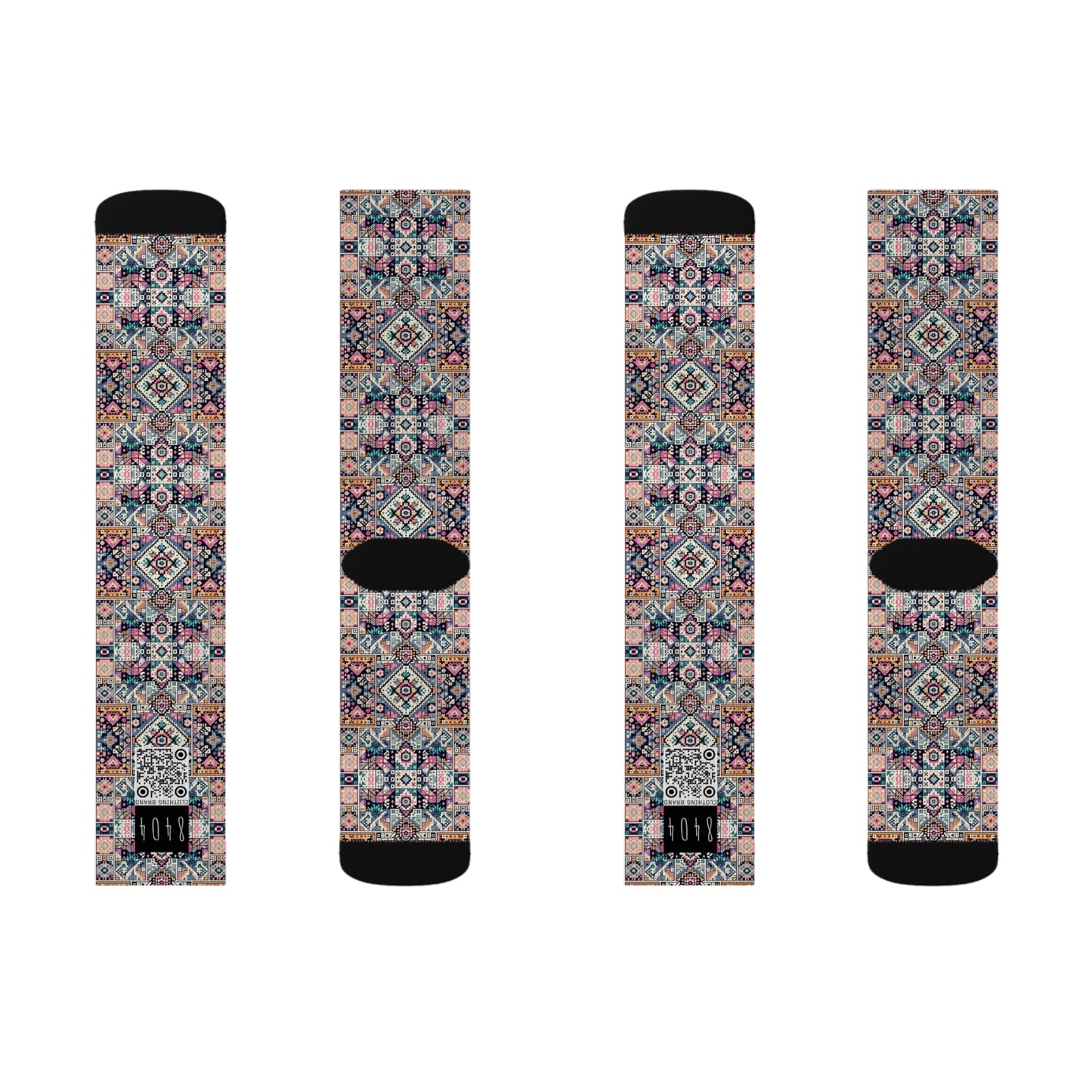 Digital Artisanal Fusion Digital Artisanal Sublimation Socks - 8404 Design-65