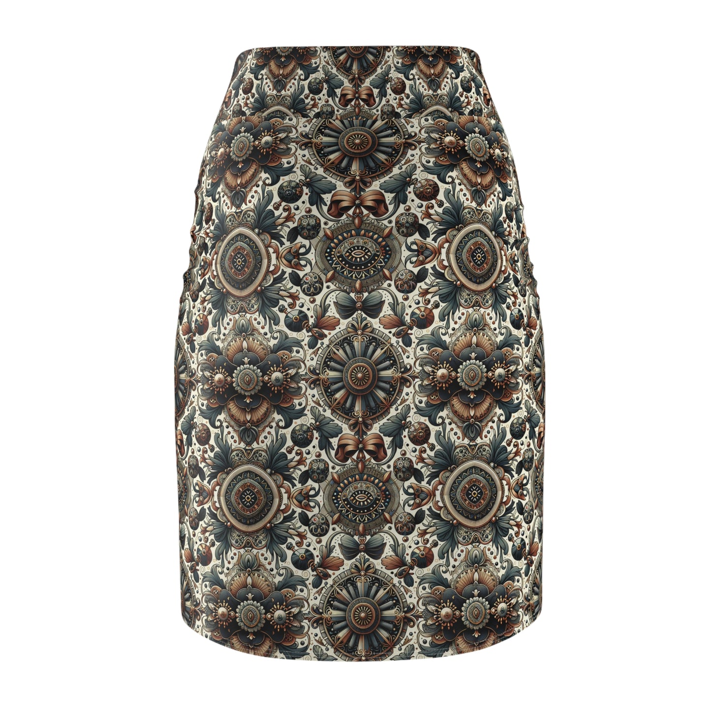 Neo-Dandyism Modern Dandy Streetwear Women's Pencil Skirt - 8404 Design-51