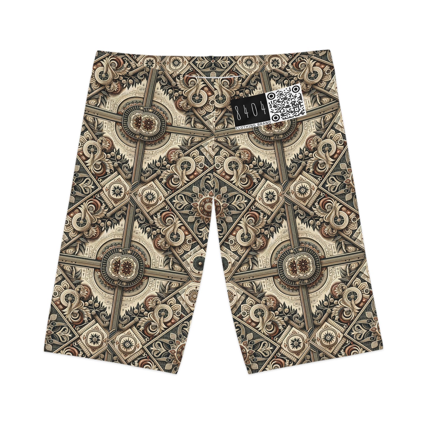 Graphic Workwear Capsule Artisanal Workwear Fusion Women's Bike Shorts - 8404 Design-61