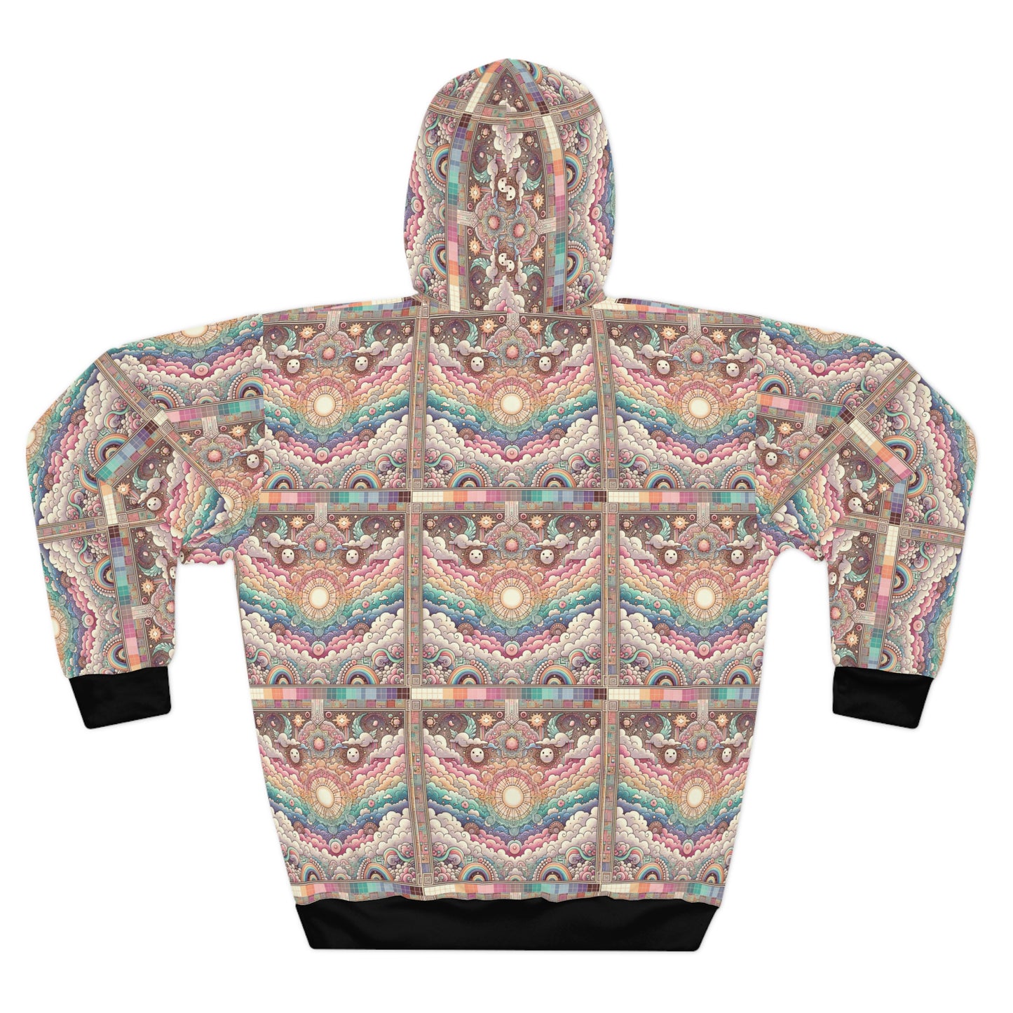 Digital Dreamland Whimsical and Nostalgic Streetwear With a Digital Twist Pullover Hoodie - 8404 Design-56