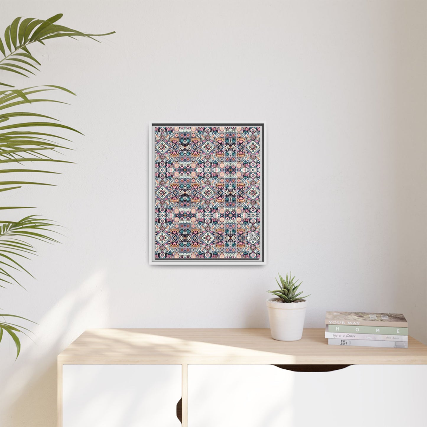 Matte Canvas, Framed (multi-Color) - 8404 Design-01