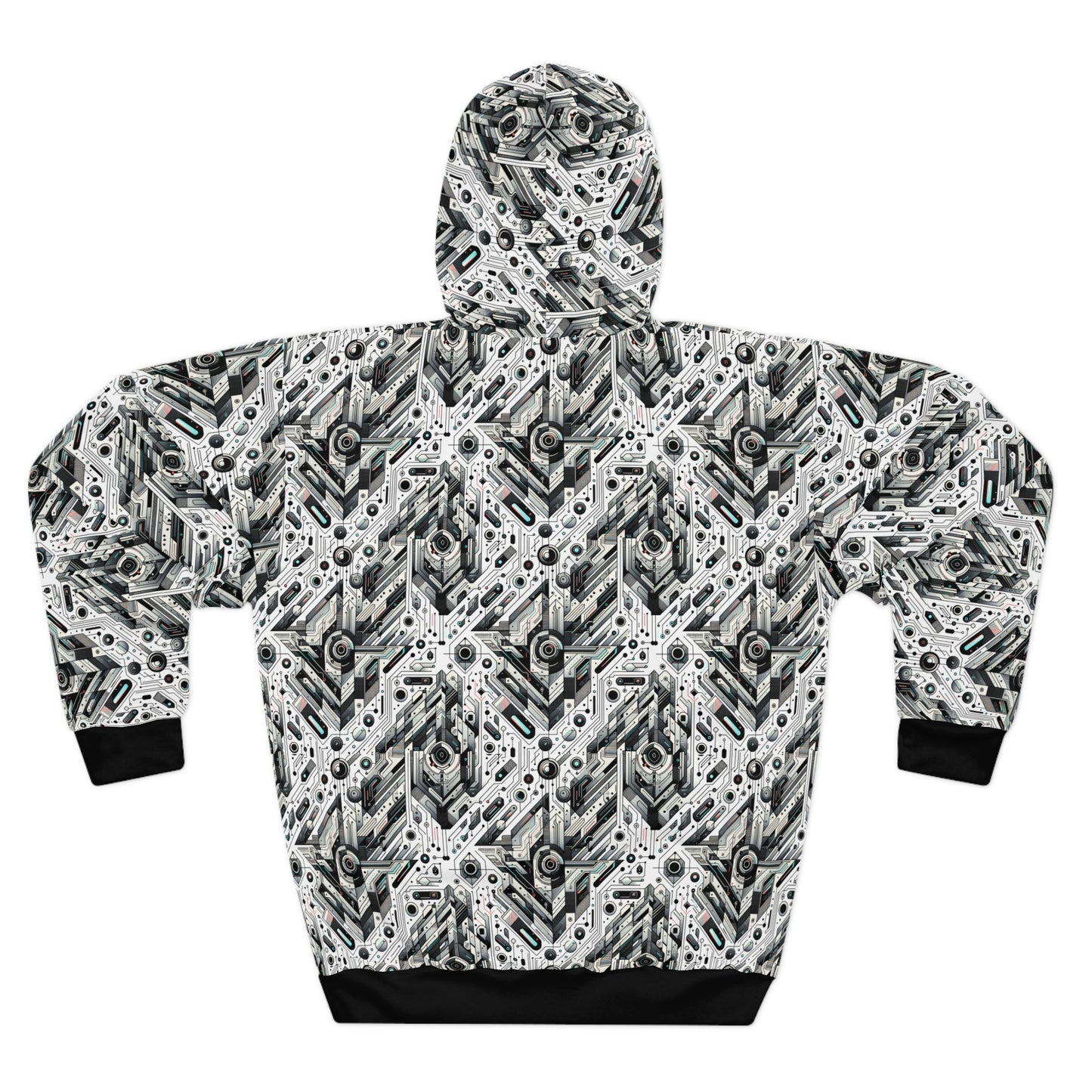 Tech-Infused Streetwear Tech-Forward Minimalism Pullover Hoodie - 8404 Design-51