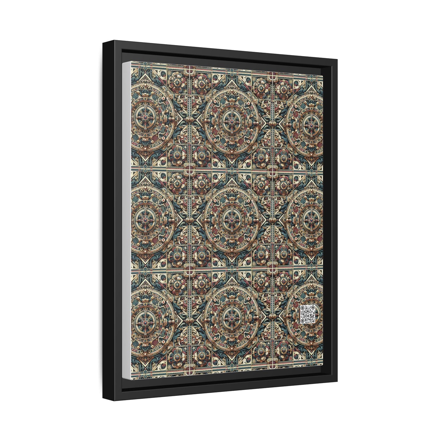 Urban Renaissance Historical Fusion With Street Edge Matte Canvas, Framed (multi-Color) - 8404 Design-57 A