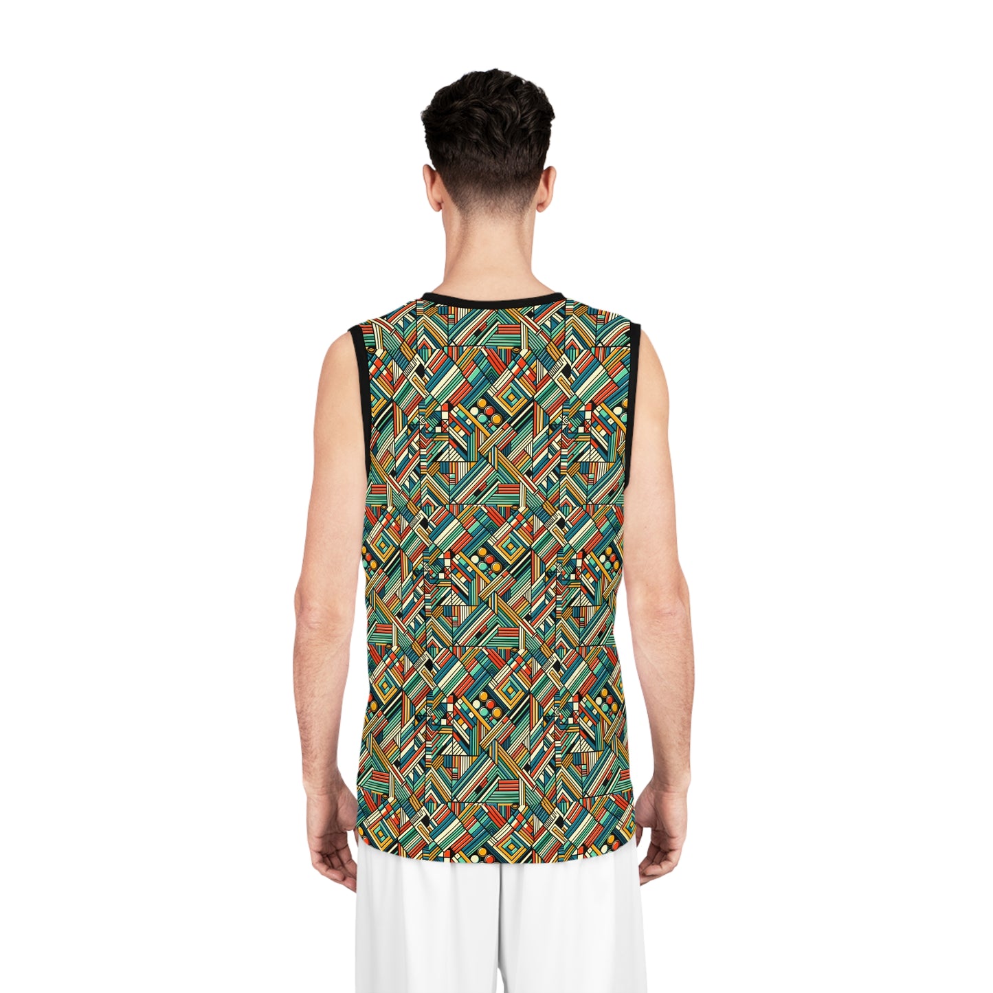 Abstract Graphic Art Modern Artistic Expression Basketball Jersey - 8404 Design-67
