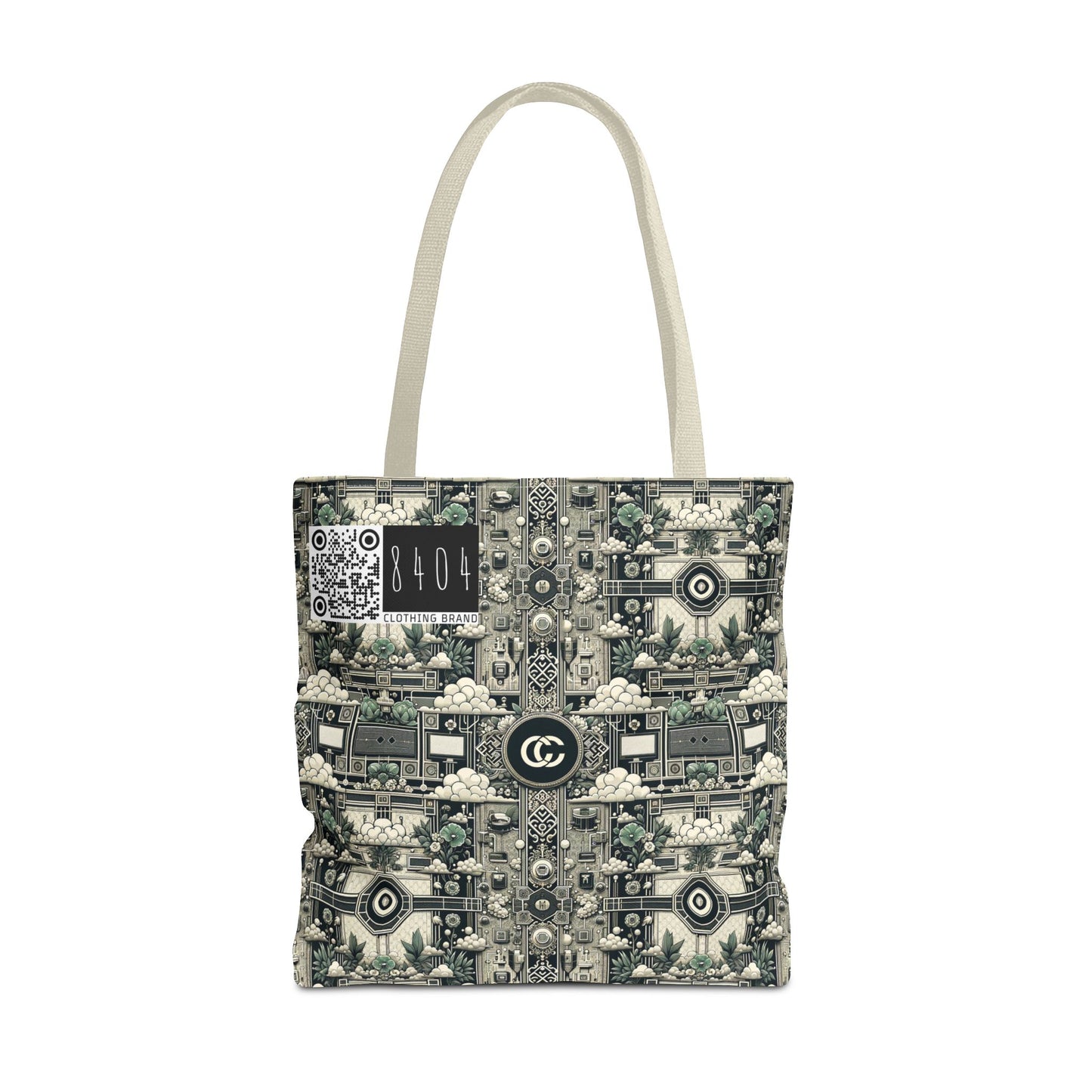 Cyber Garden Party Tech Garden Extravaganza Tote Bag - 8404 Design-54