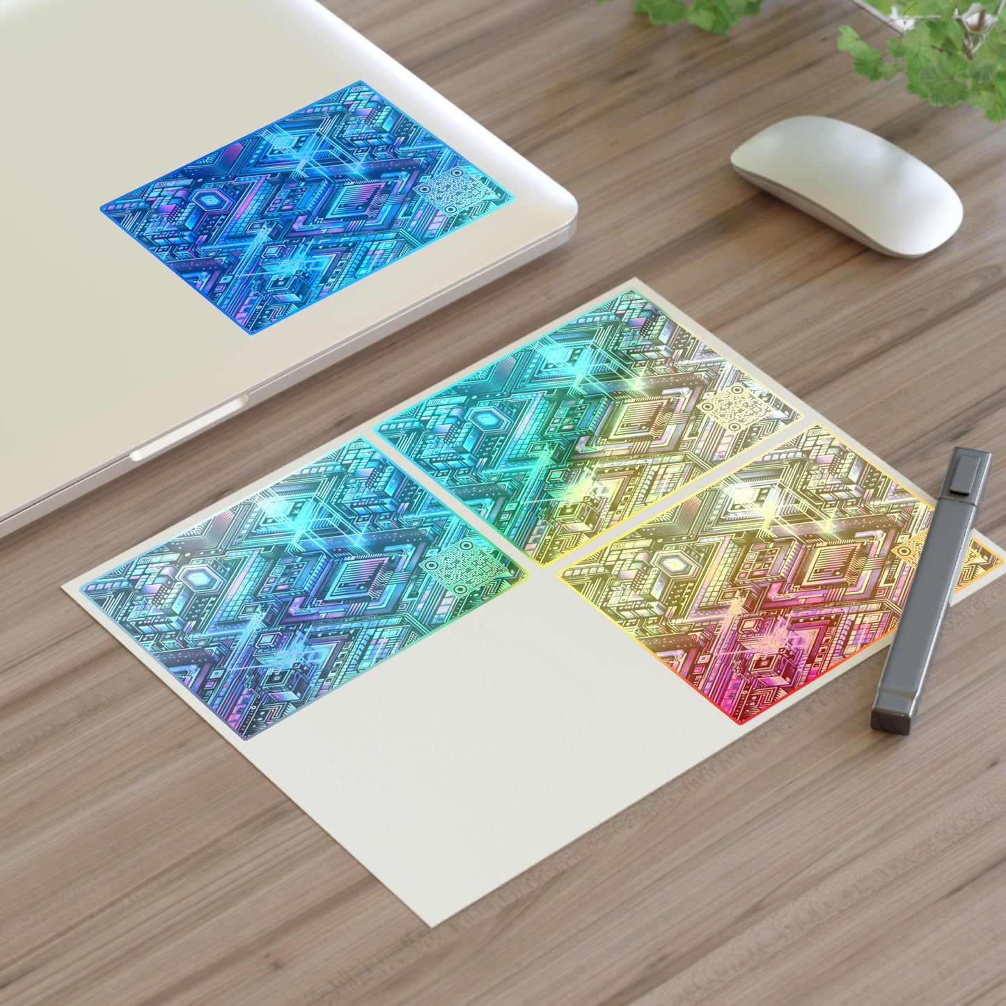 Digital Dreamland Futuristic Tech Aesthetic Sticker Sheets - 8404 Design-42