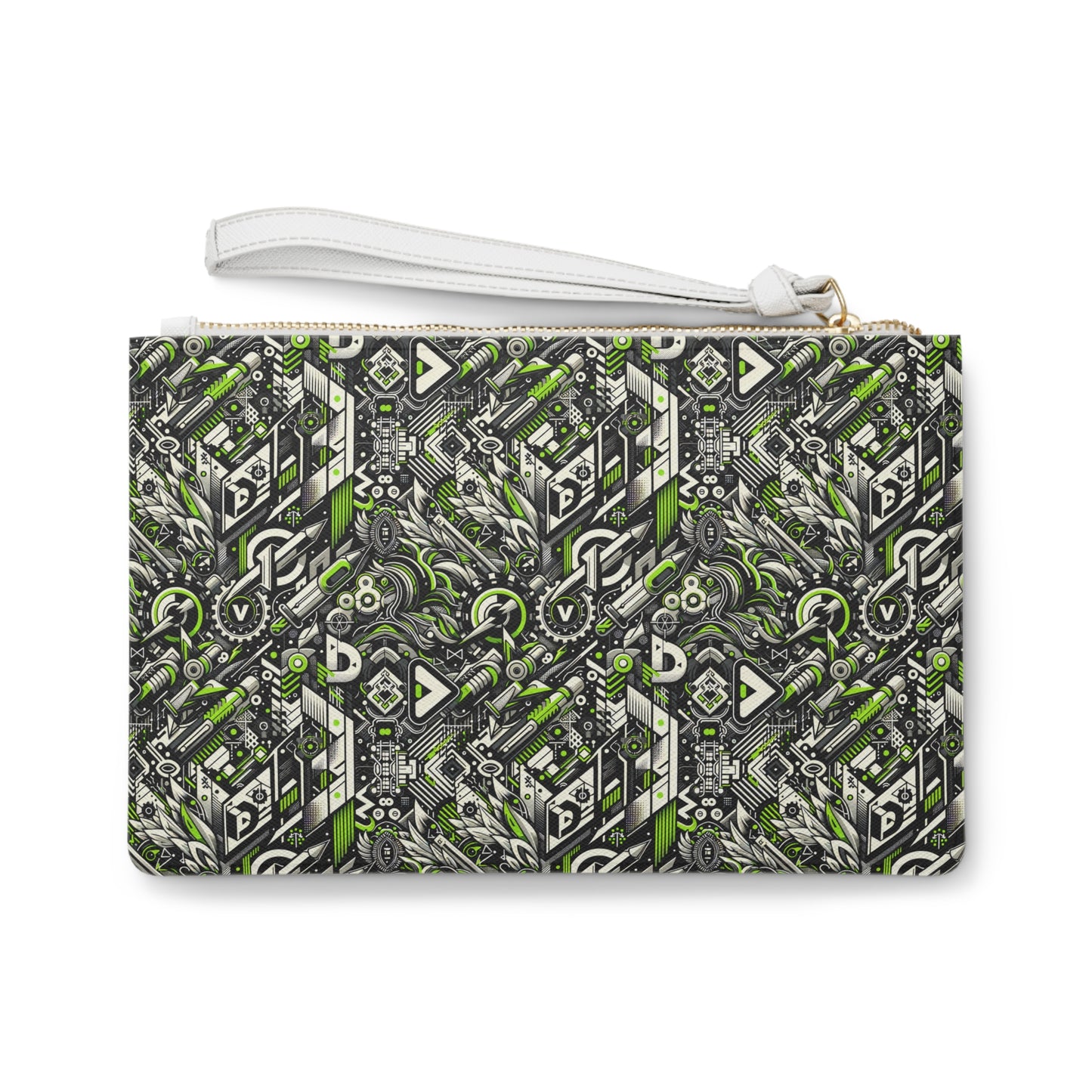 Graffiti Tech Fusion Bold Streetwear Fusion Clutch Bag - 8404 Design-59