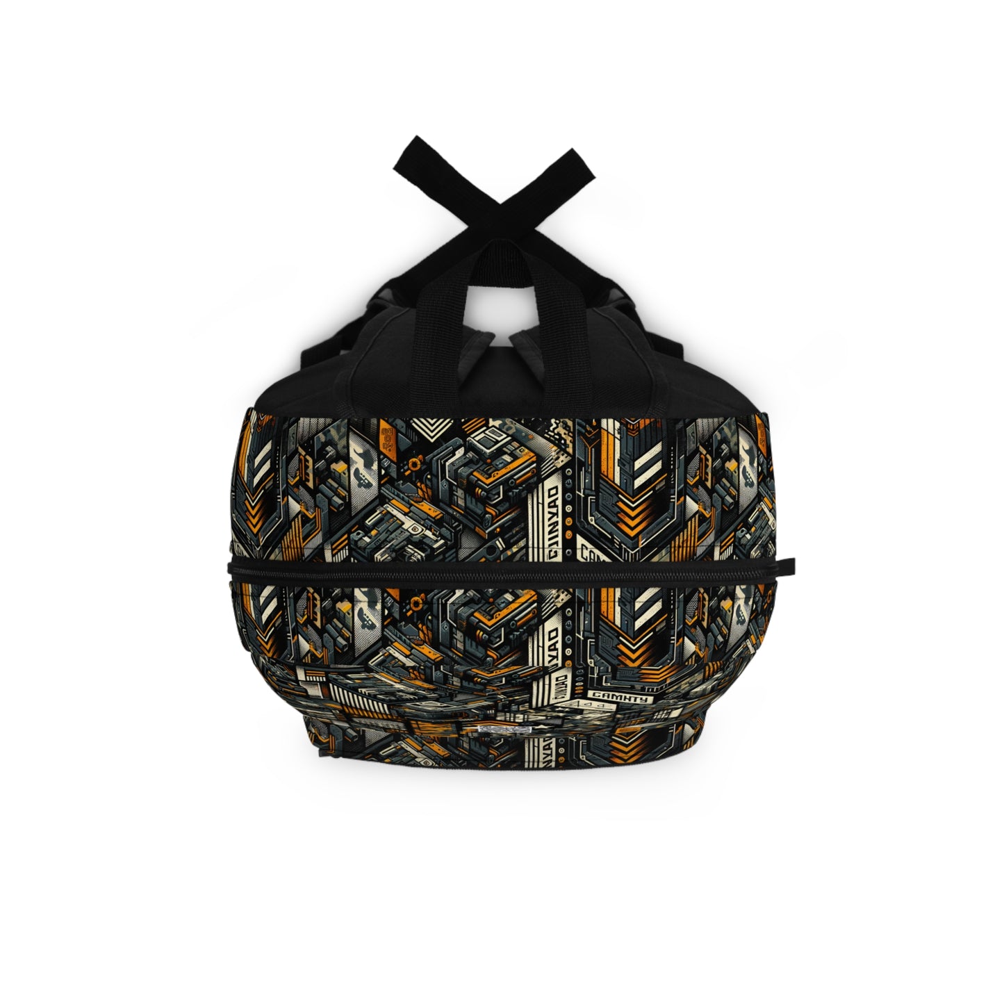 Digital Punk Futuristic Grunge Backpack - 8404 Design-44