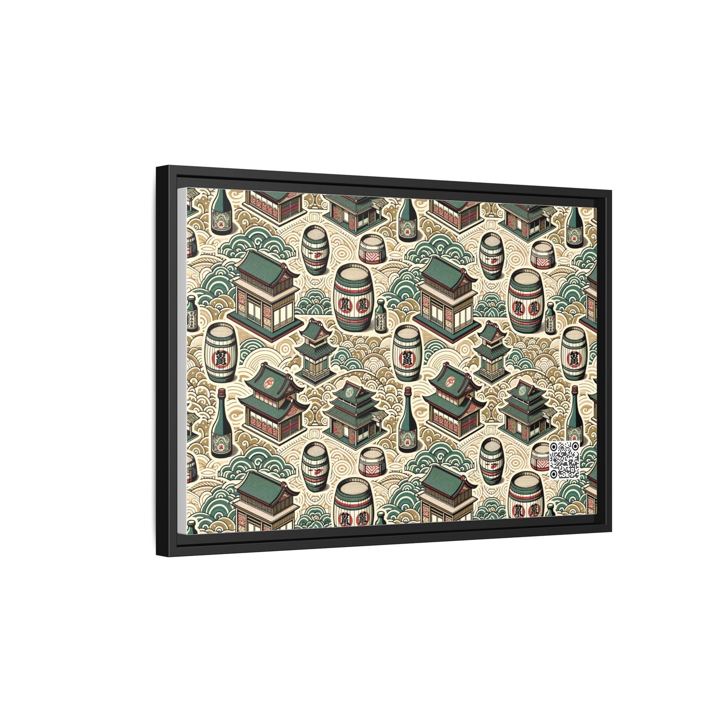 Cultural Artisanal Fusion Contemporary Cultural Elegance Matte Canvas, Framed (multi-Color) - 8404 Design-68 B