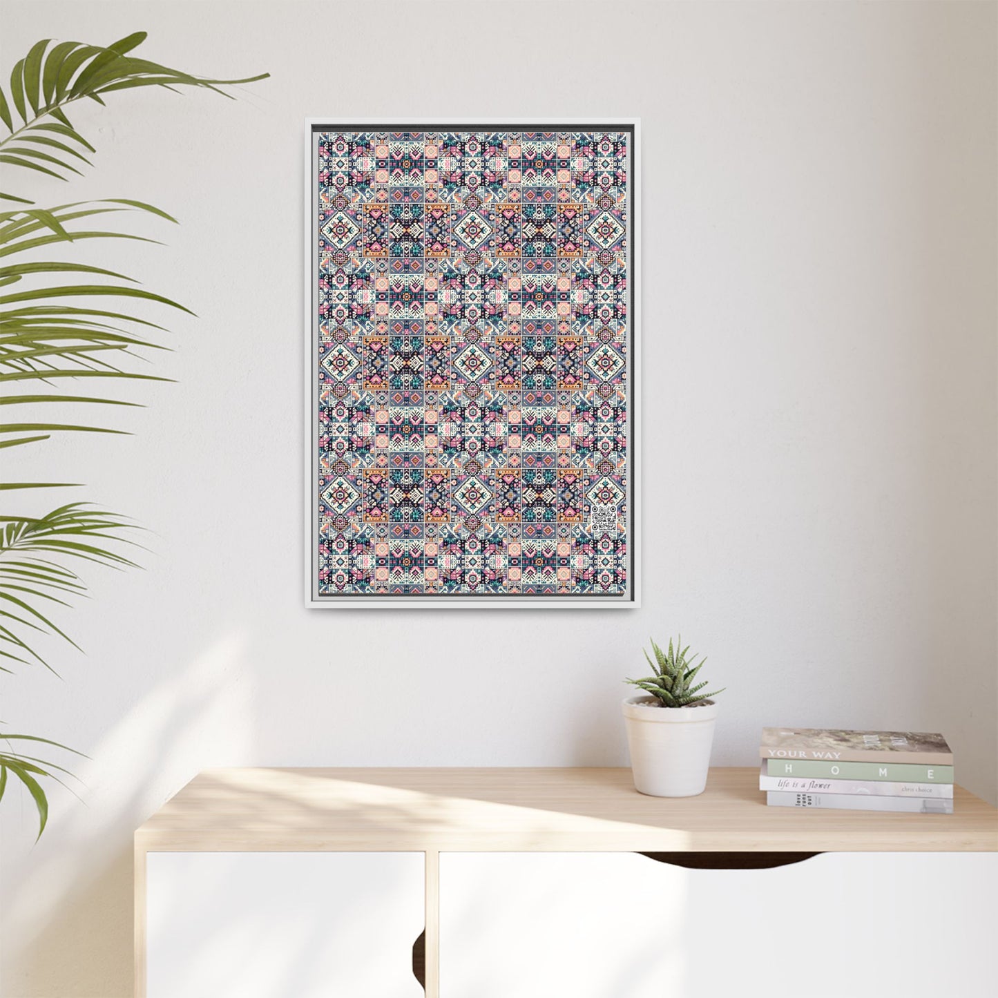 Matte Canvas, Framed (multi-Color) - 8404 Design-01