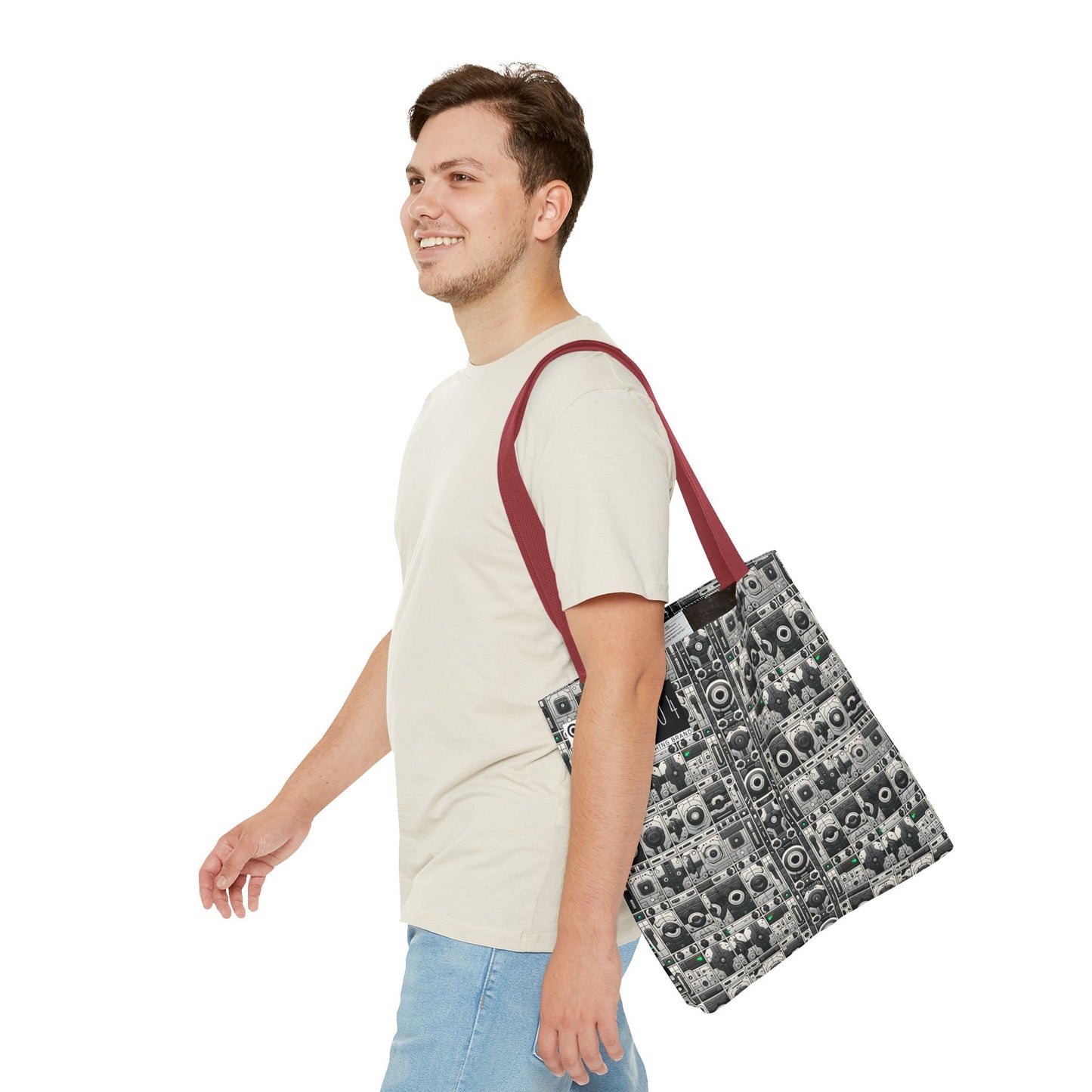 Tech Utility Aesthetics Tech-Forward Minimalism Tote Bag - 8404 Design-60