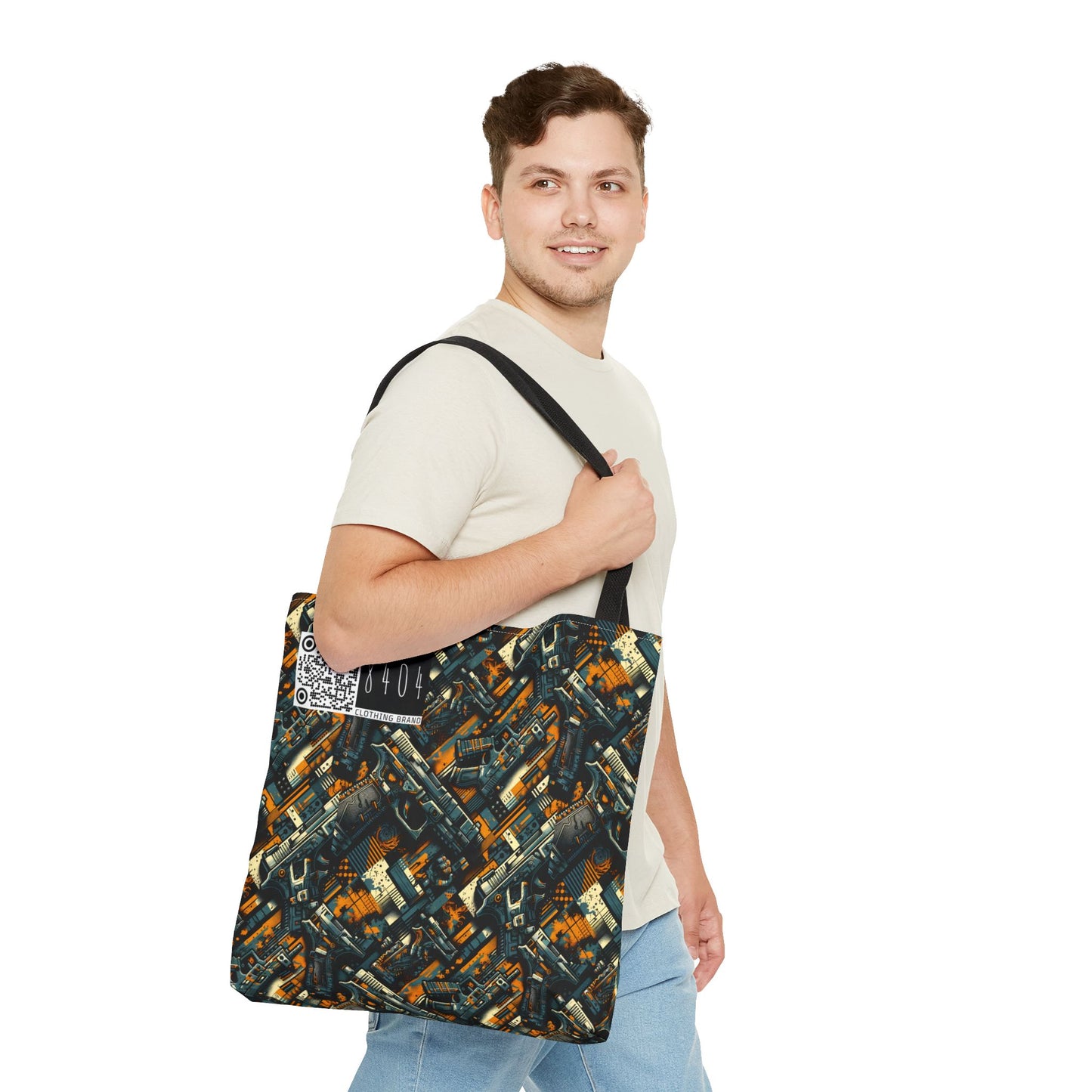 Digital Punk Futuristic Grunge Tote Bag - 8404 Design-47