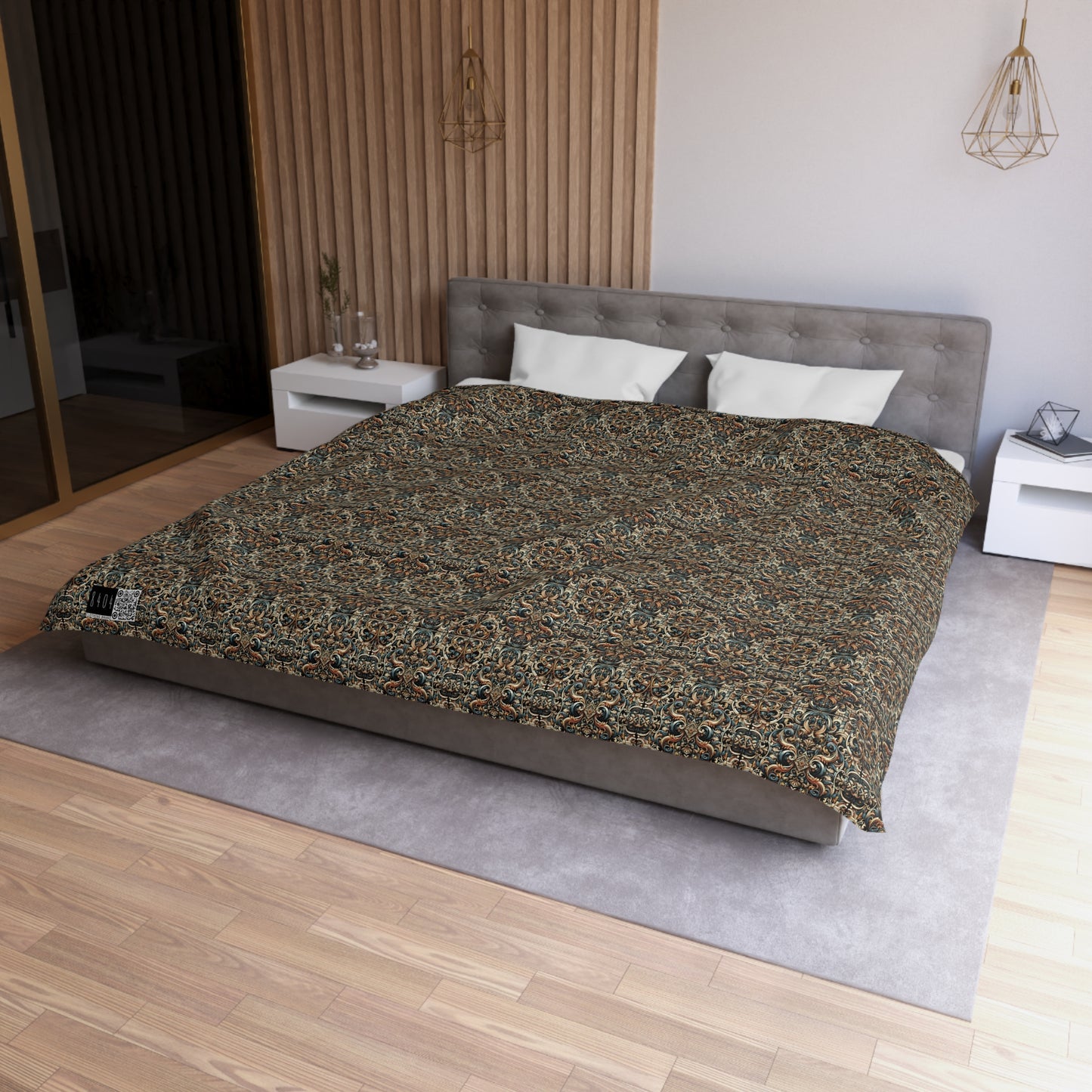 Urban Renaissance Historical Fusion With Street Edge Microfiber Duvet Cover - 8404 Design-59