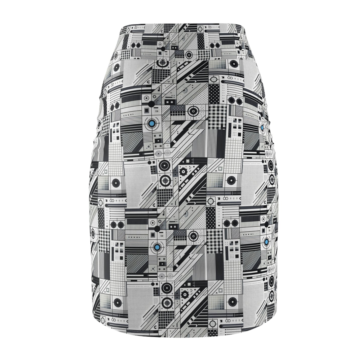 Digital Minimalism Minimalist Tech Women's Pencil Skirt - 8404 Design-52