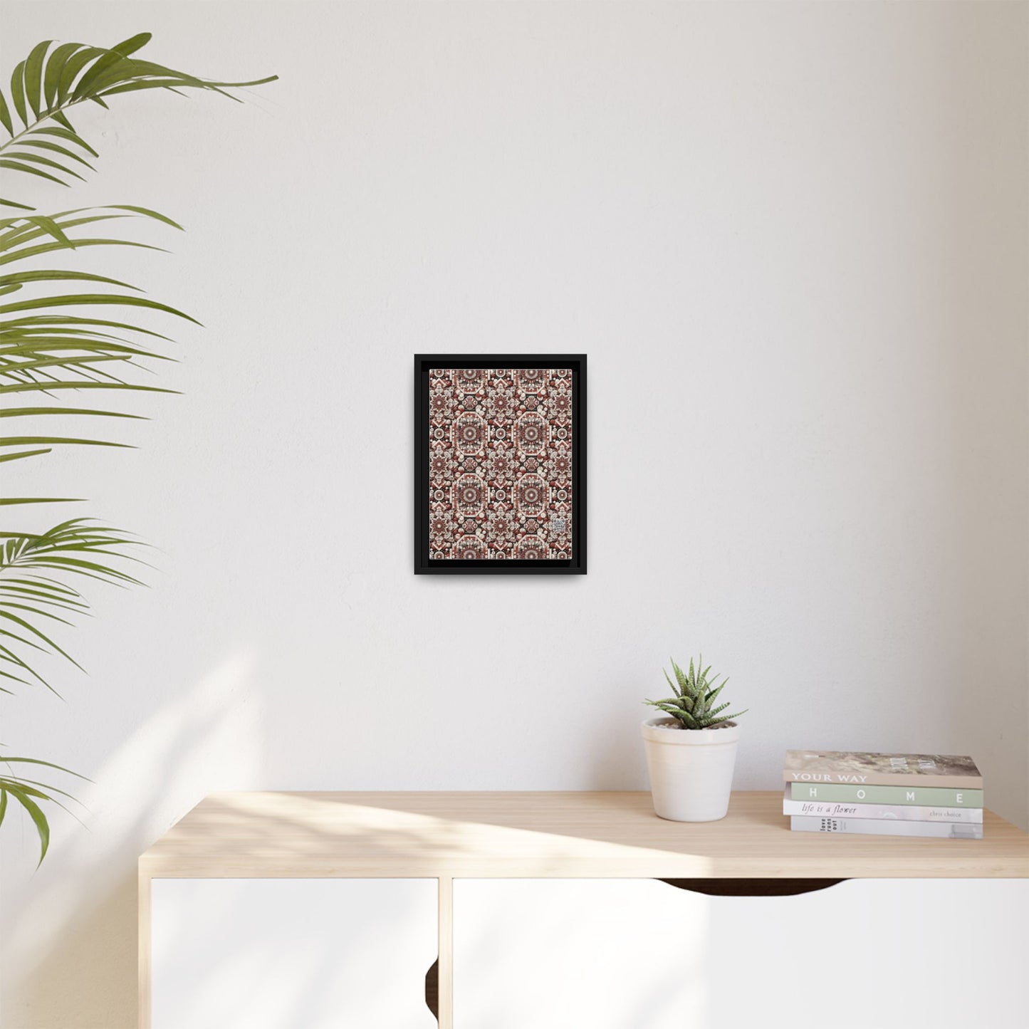 Neo Jomon Sculptural Aesthetics Artisanal Streetwear Matte Canvas, Framed (multi-Color) - 8404 Design-55 A