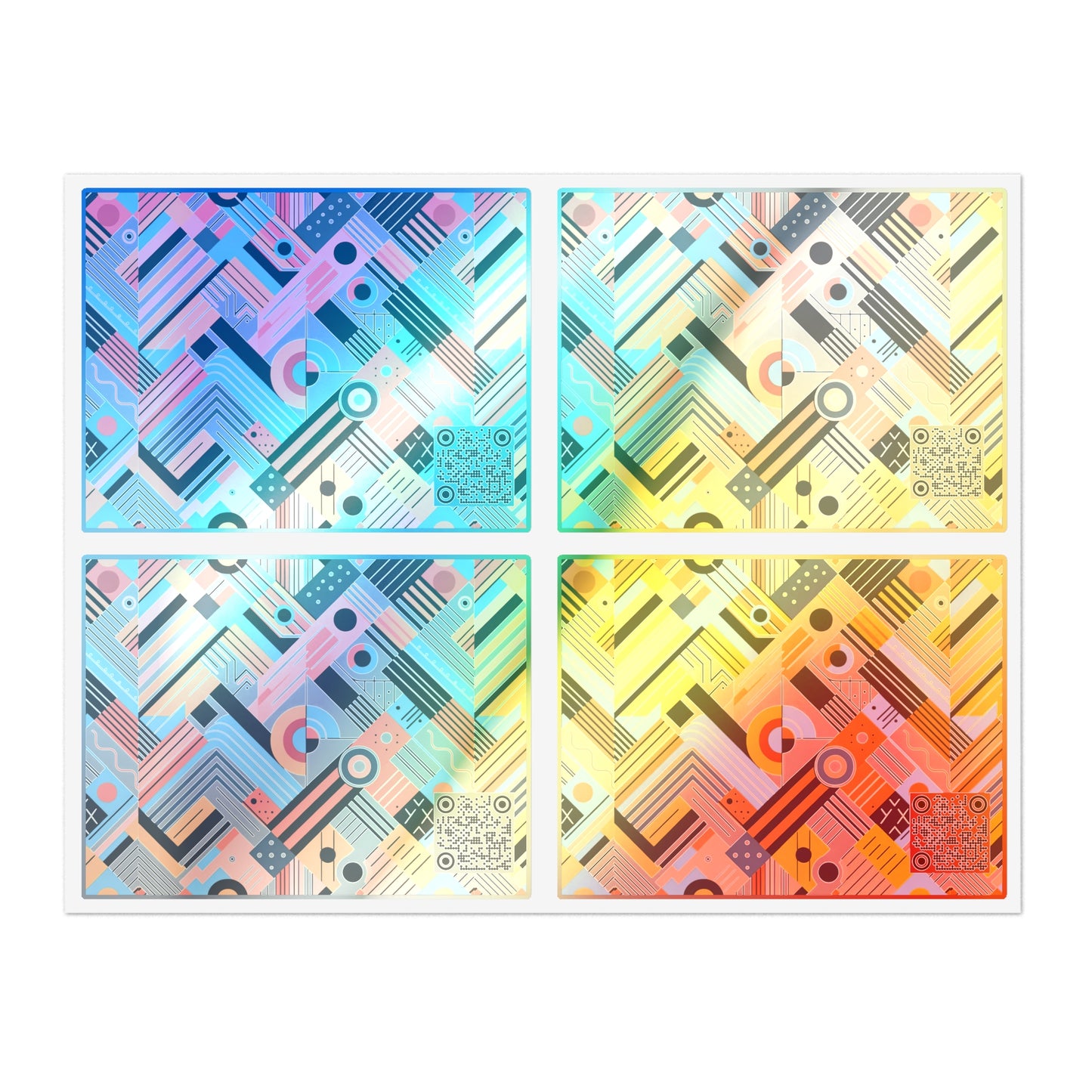 Abstract Graphic Art Modern Artistic Expression Sticker Sheets - 8404 Design-54