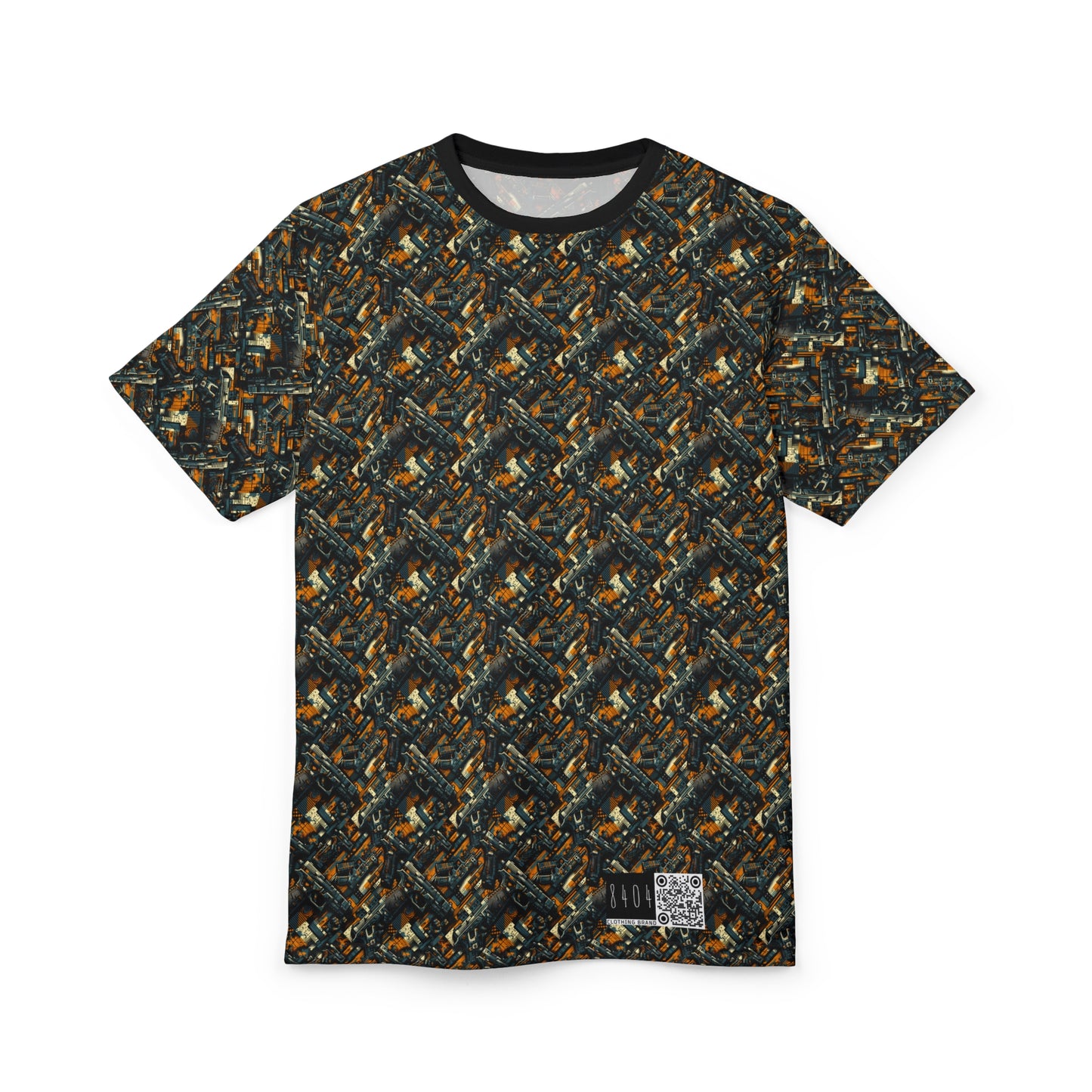 Digital Punk Futuristic Grunge Unisex Cut & Sew Tee - 8404 Design-47