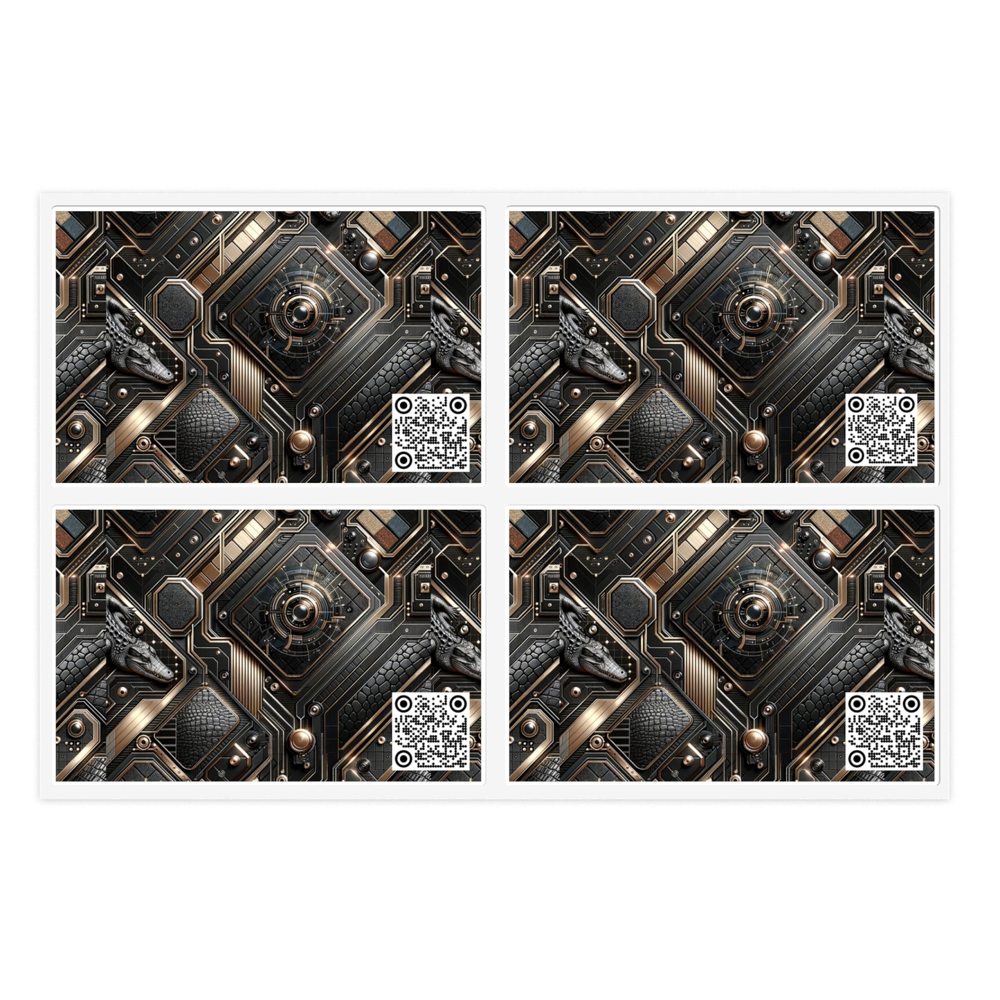 Tech Noir Fusion Sleek Tech Luxe Sticker Sheets - 8404 Design-56