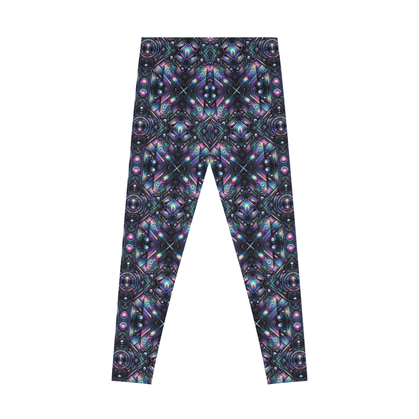 Galactic Hues Tech-Forward Cosmic Fusion Stretch Leggings - 8404 Design-58