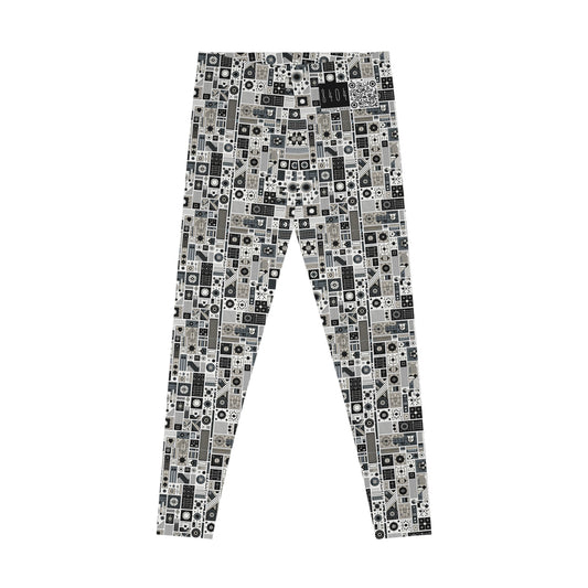 Digital Minimalism Minimalist Tech Stretch Leggings - 8404 Design-45