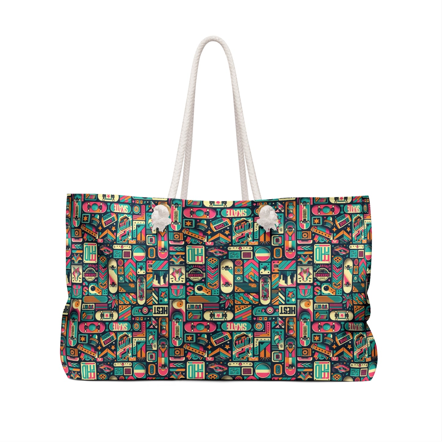 Skate Culture Revival Urban Retro Cool Weekender Bag - 8404 Design-61