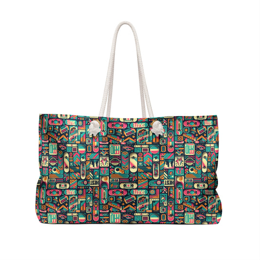 Skate Culture Revival Urban Retro Cool Weekender Bag - 8404 Design-61