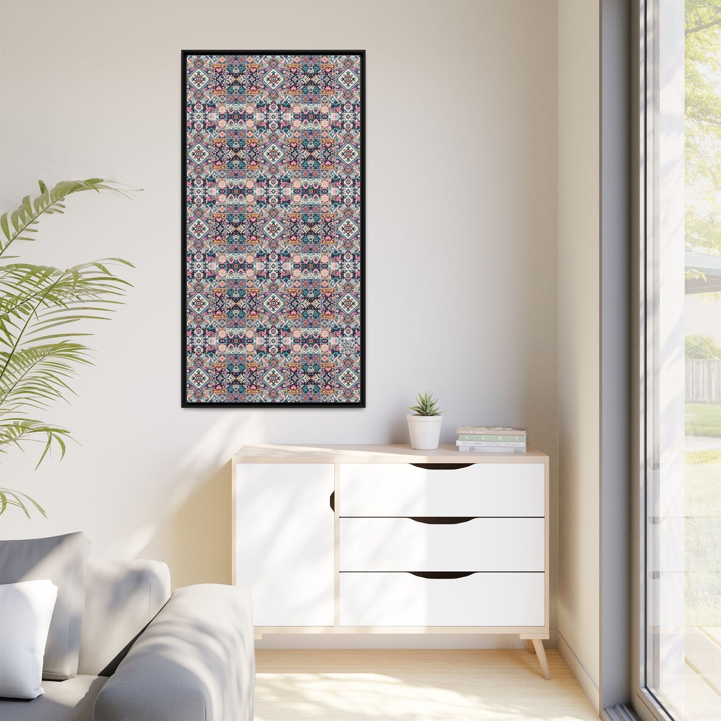 Matte Canvas, Framed (multi-Color) - 8404 Design-01