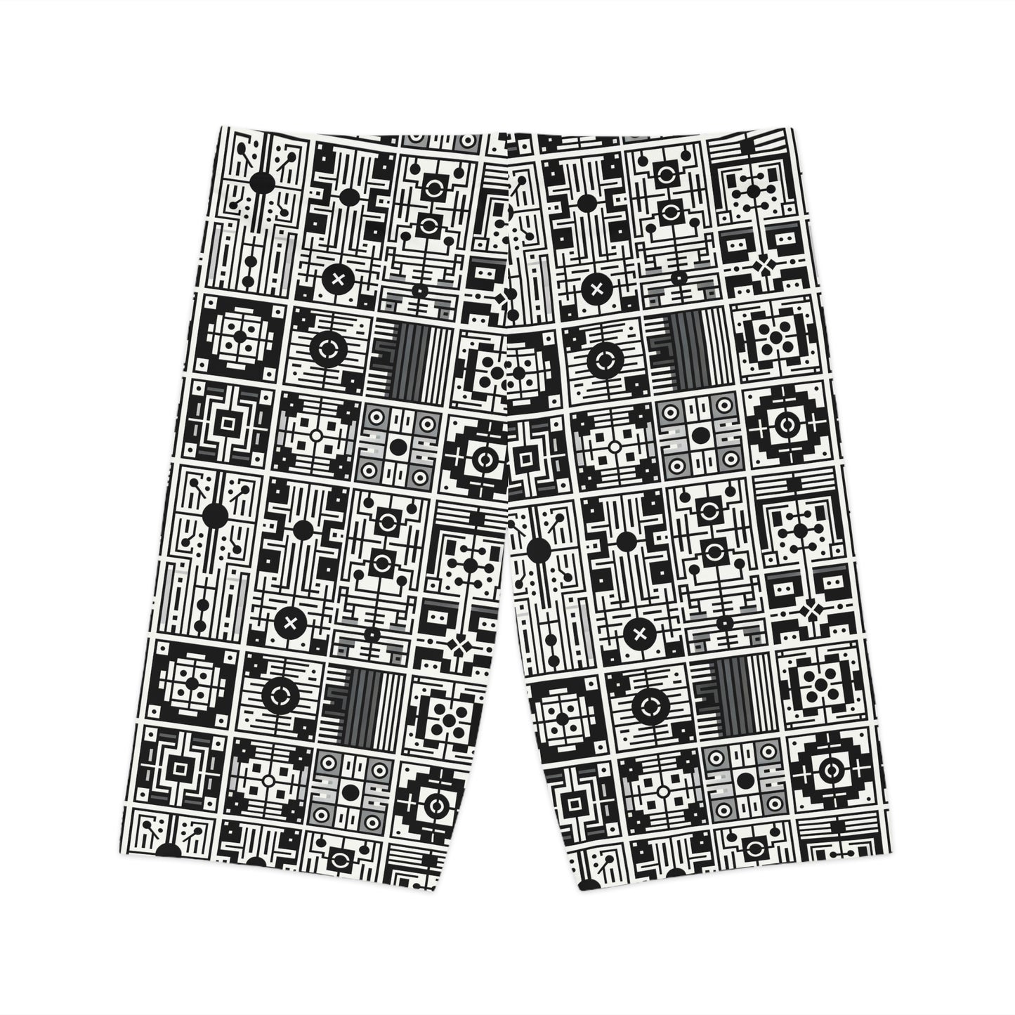 Digital Minimalism Minimalist Tech Women's Bike Shorts - 8404 Design-55
