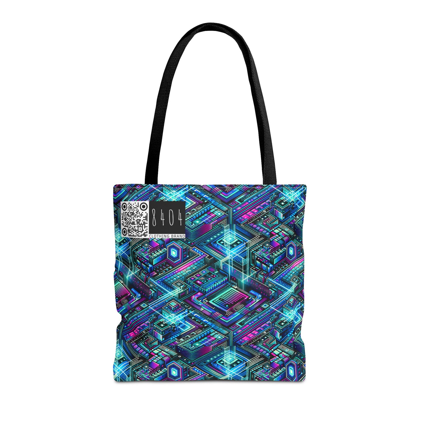 Digital Dreamland Futuristic Tech Aesthetic Tote Bag - 8404 Design-42