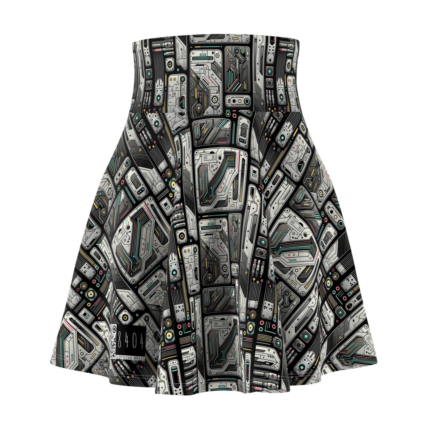 Tech Utility Gear Tech-Forward Minimalism Women's Skater Skirt - 8404 Design-45