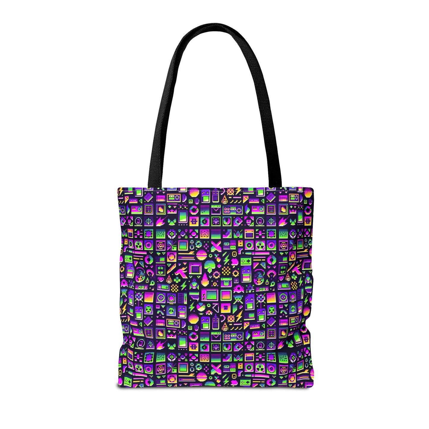 Digital Nostalgia Remix Modern Vintage Fusion Tote Bag - 8404 Design-49
