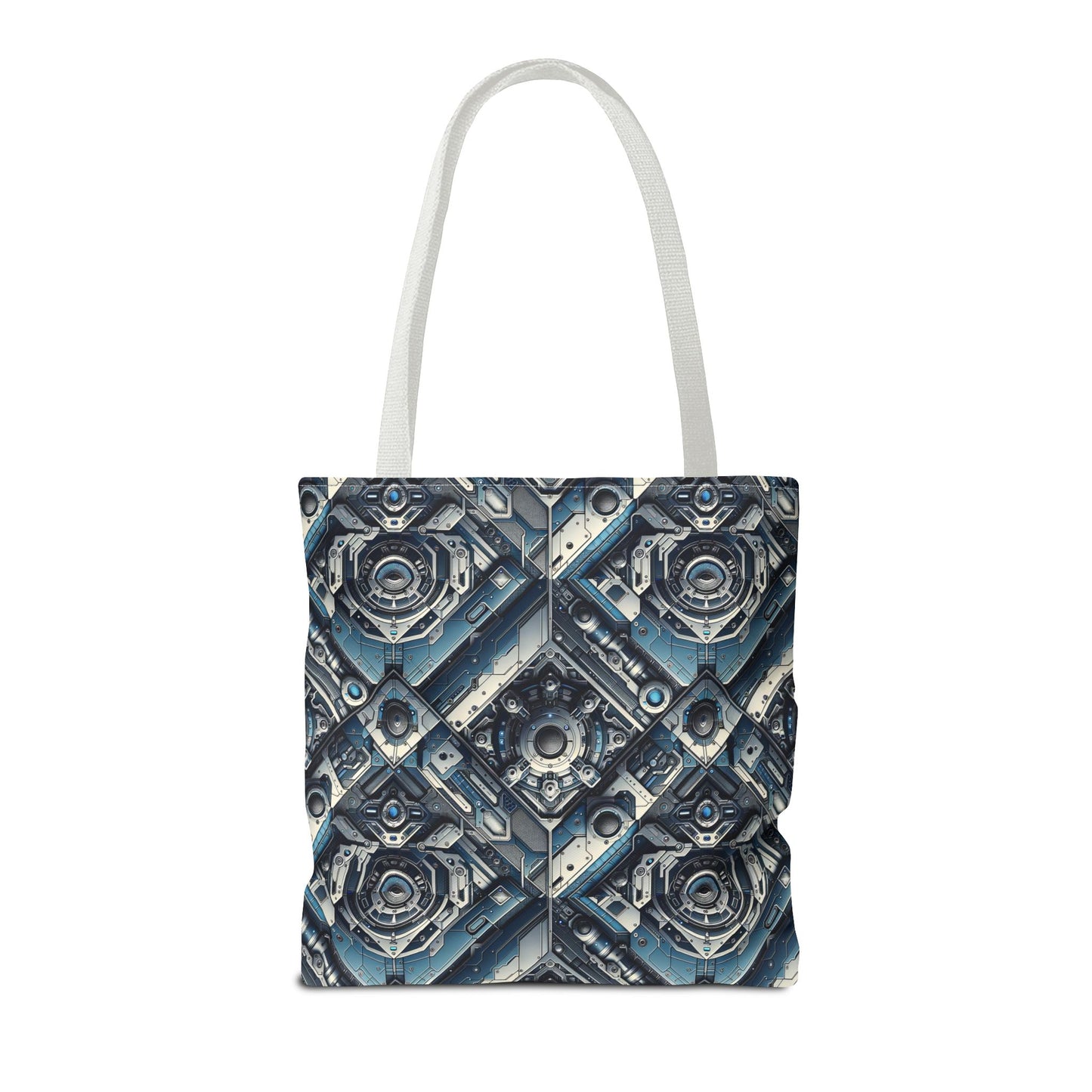Tech Utility Fusion Tech-Forward Utility With a Futuristic Edge Tote Bag - 8404 Design-43