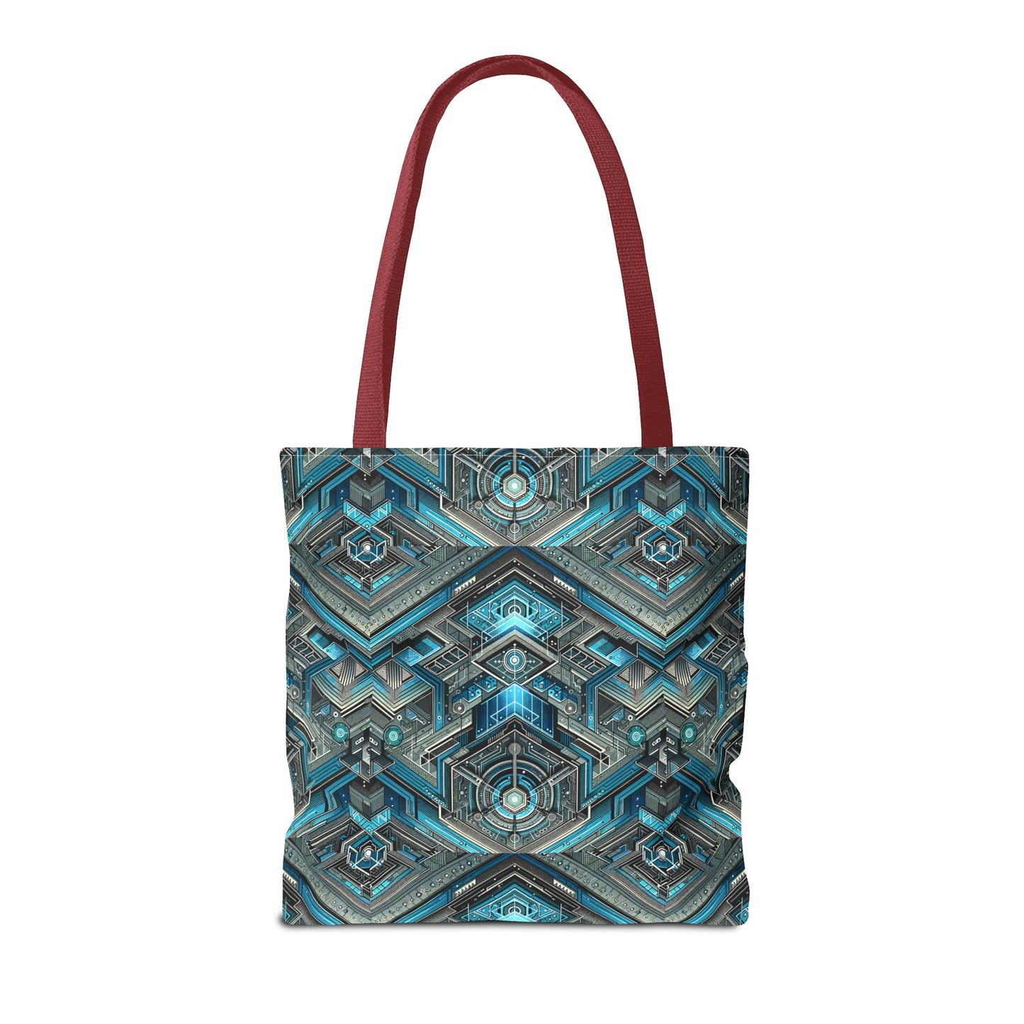 Tech-Infused Futurism Sleek Tech Edge Tote Bag - 8404 Design-49
