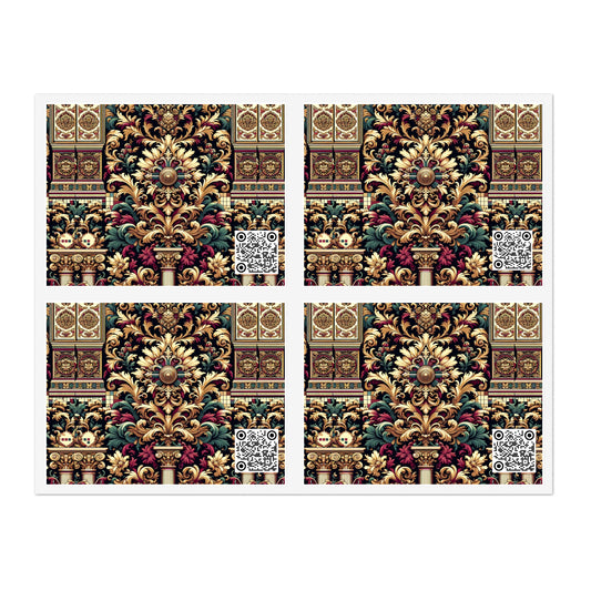 Digital Renaissance Modern Baroque Fusion Sticker Sheets - 8404 Design-57