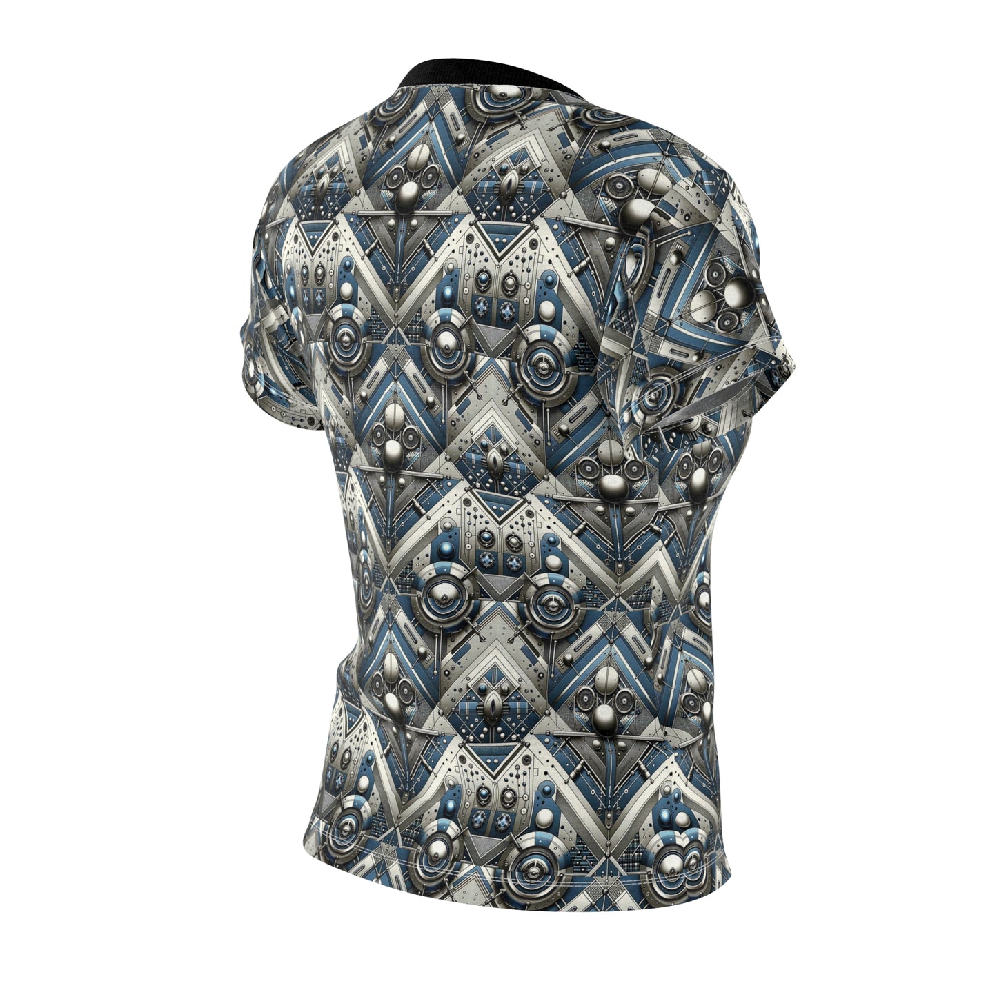 Tech Utility Fusion Tech-Forward Utility With a Futuristic Edge Women's Cut & Sew Tee - 8404 Design-63