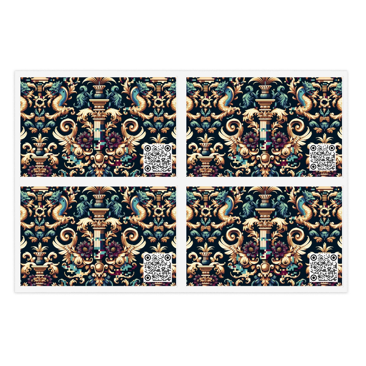 Digital Renaissance Modern Baroque Fusion Sticker Sheets - 8404 Design-57