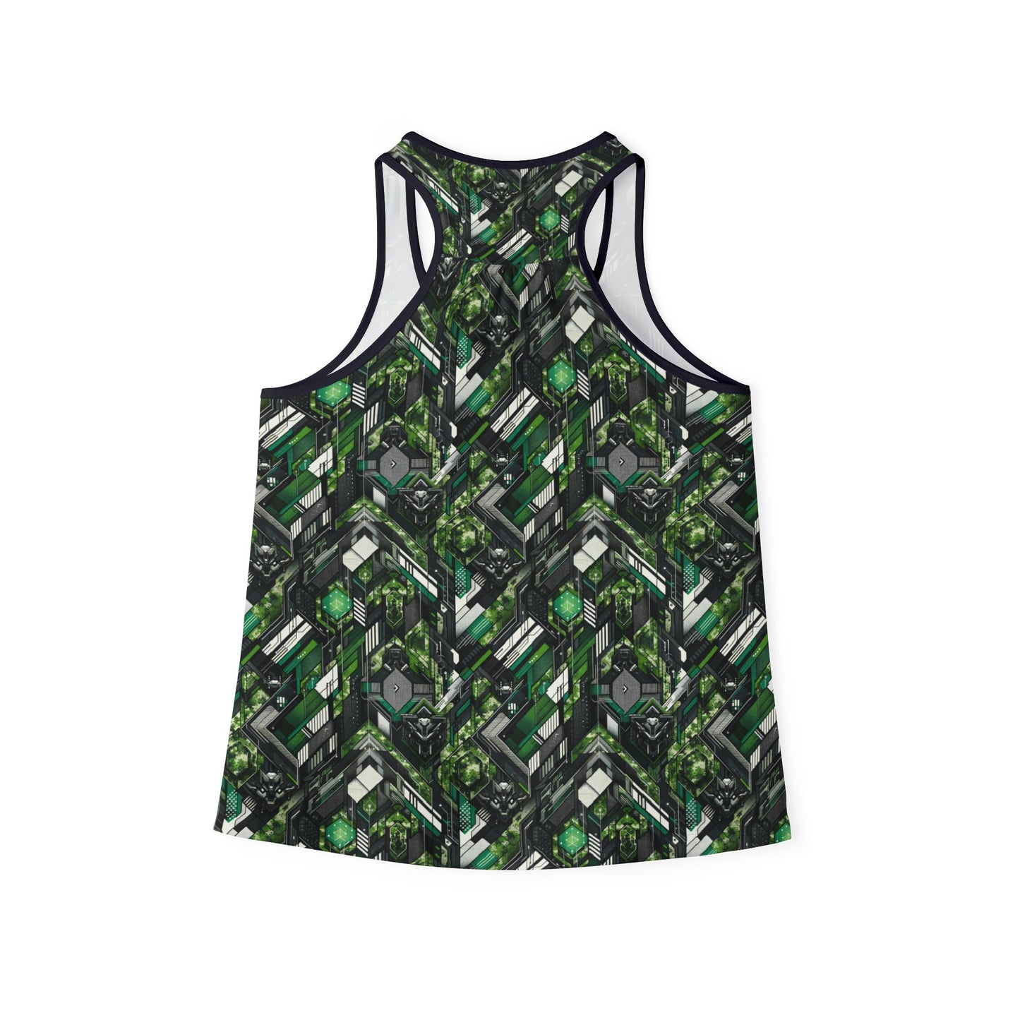 Tech Camo Fusion Tech-Forward Streetwear With a Futuristic Edge Women's Tank Top - 8404 Design-58