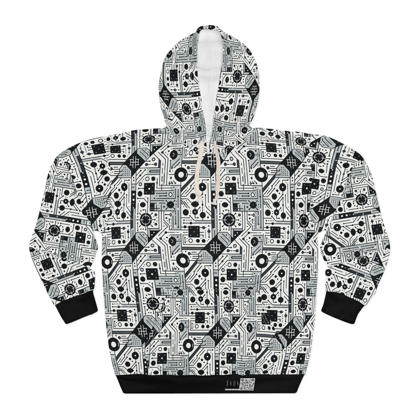 Digital Minimalism Minimalist Tech Pullover Hoodie - 8404 Design-48