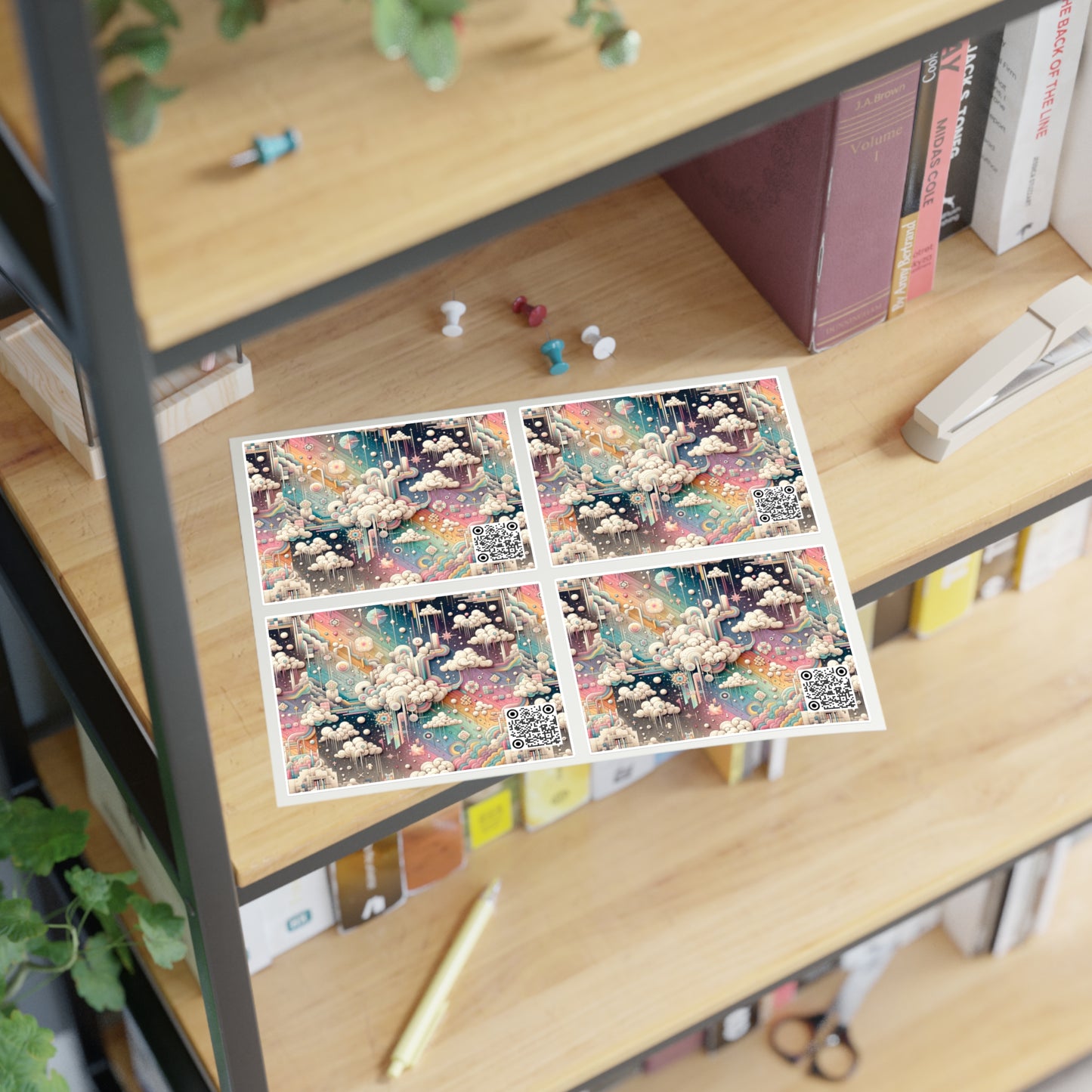 Digital Dreamland Whimsical and Nostalgic Streetwear With a Digital Twist Sticker Sheets - 8404 Design-52